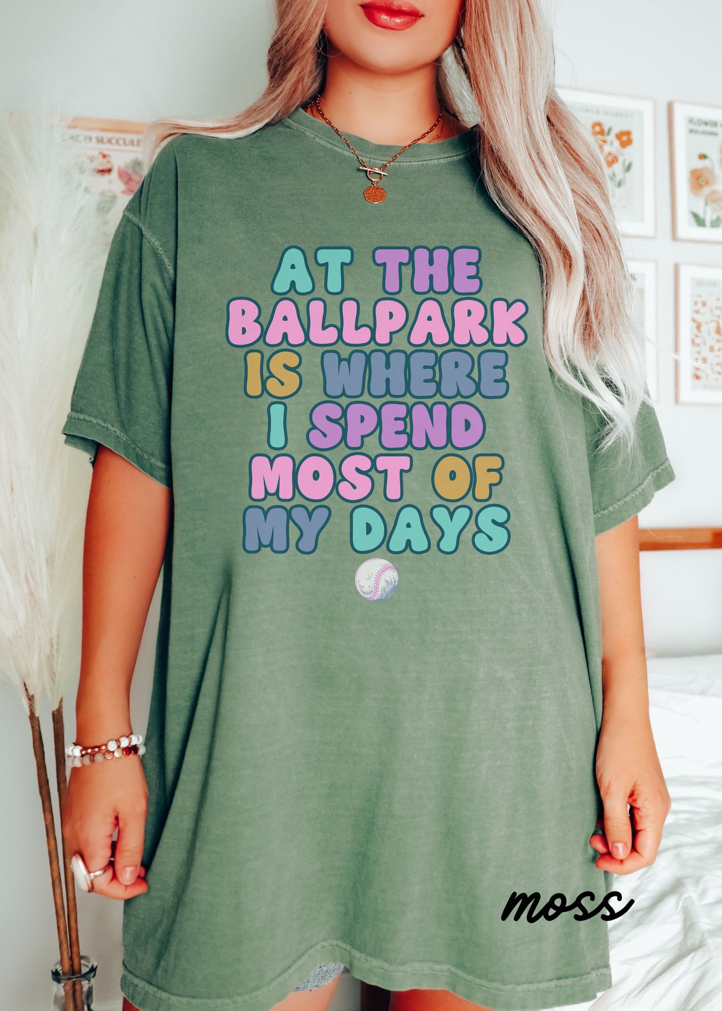 *At the Ballpark Tee *11 Colors (S-4X)