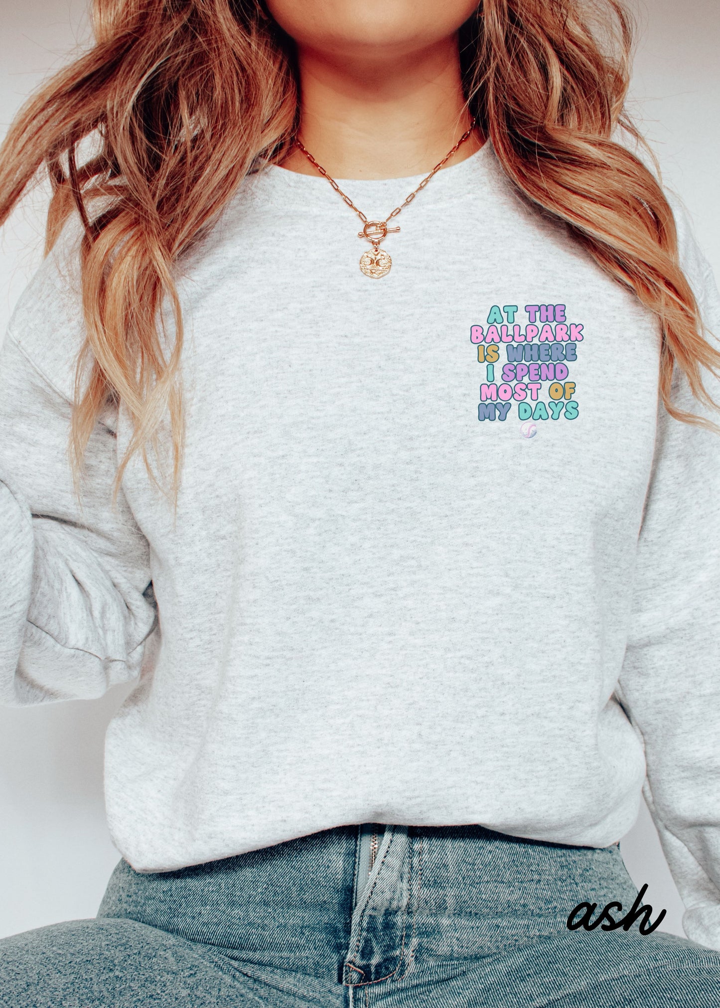 *At the Ballpark Back Print Hoodie *6 Colors (S-5X)