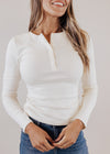 Ingrid Fitted Button Top *CREAM
