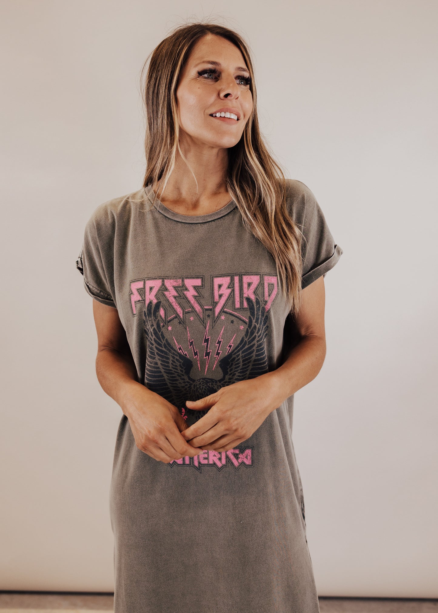 #76 Free Bird America Dress *VINTAGE OLIVE