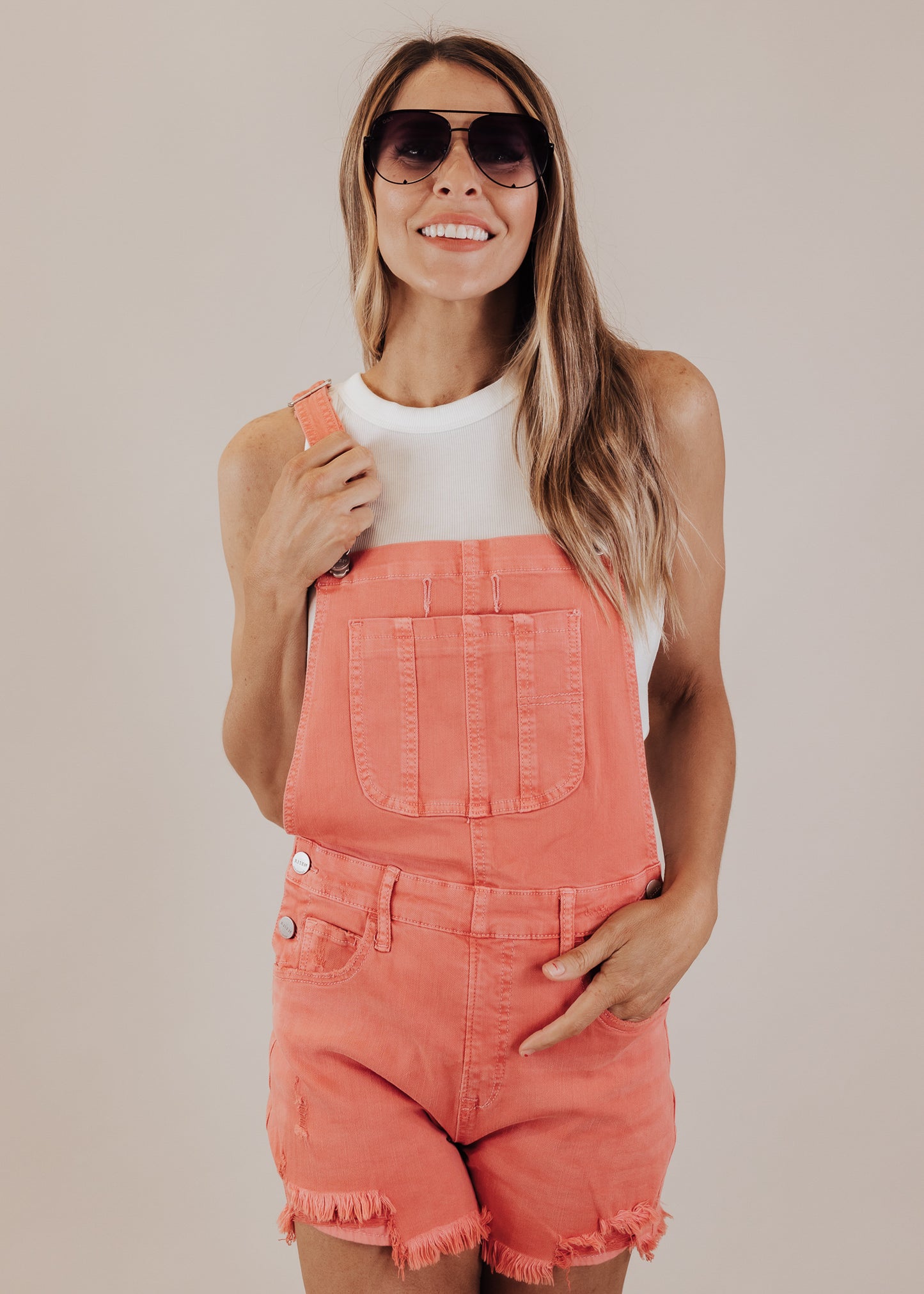 SMALL: Risen Fitted Overalls (S-XL) *VINTAGE RED