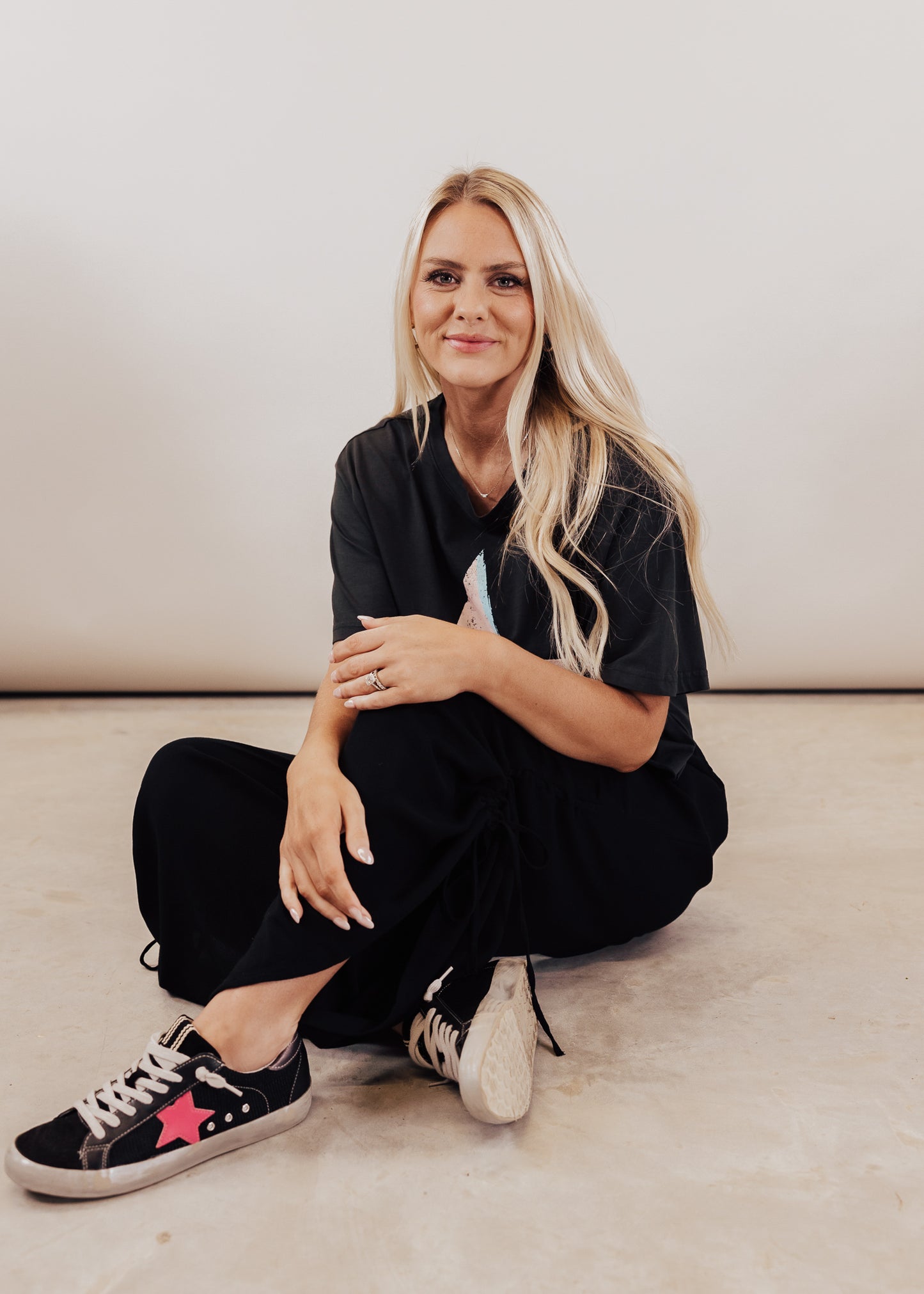 Side Cinch Pants (S-3X) *BLACK