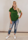 Buttery Soft Basic Top *FOREST GREEN