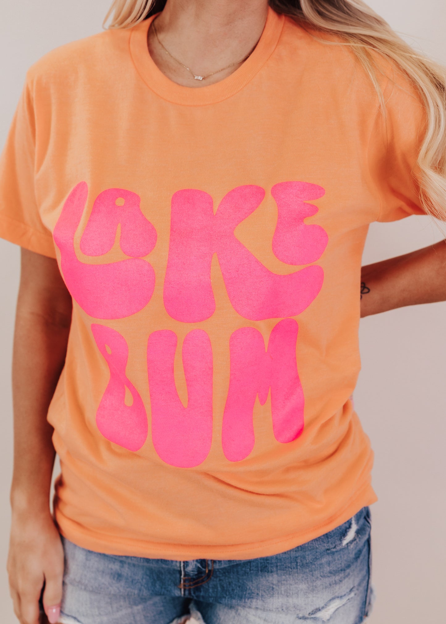 3X: Lake Bum Tee *Cantaloupe (S-3X)