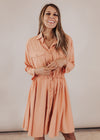 Cantaloupe Button Down Dress (CAN FIT XL)