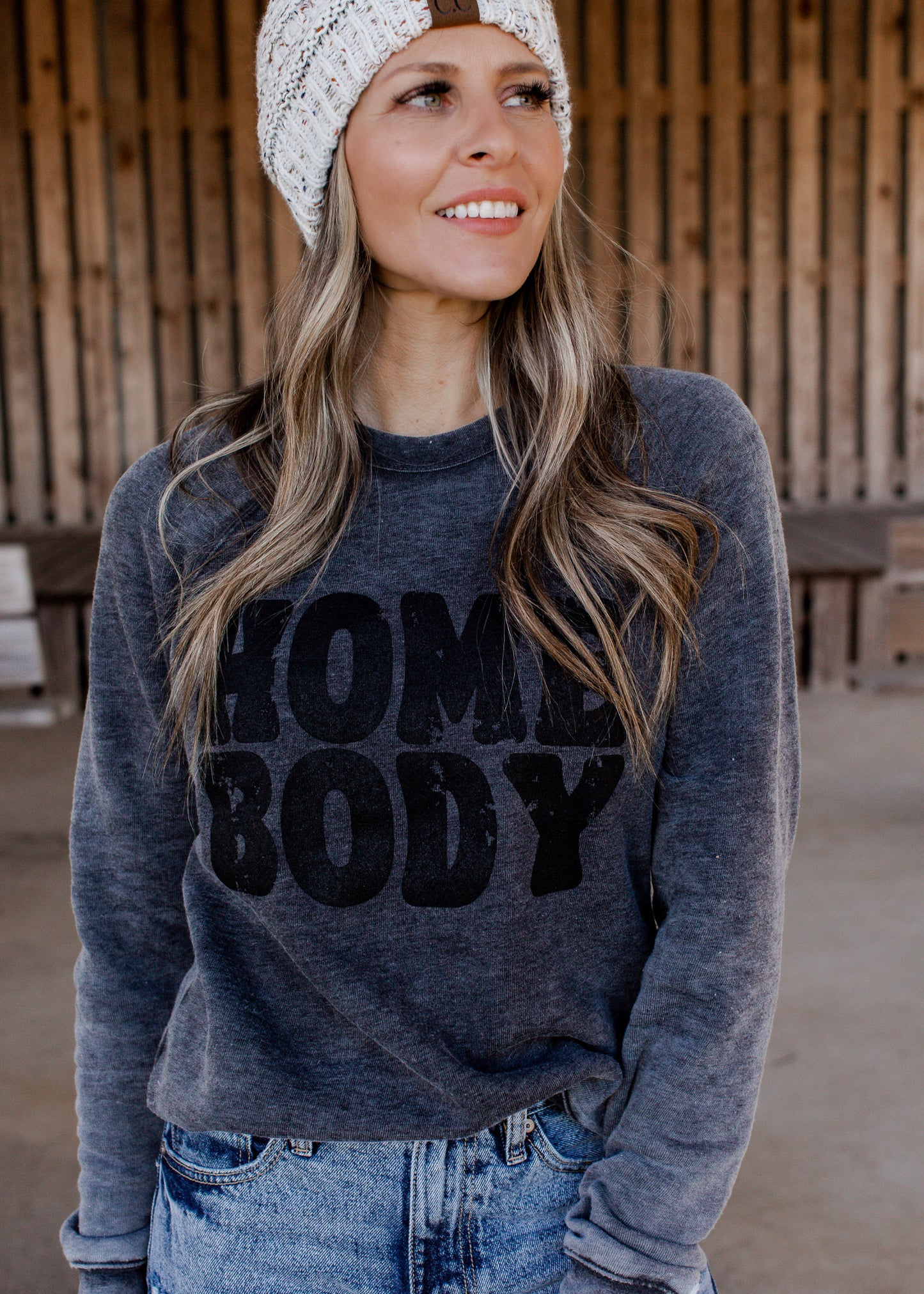 PRE-ORDER: Homebody Sweatshirt *Acid Wash (S-2X)