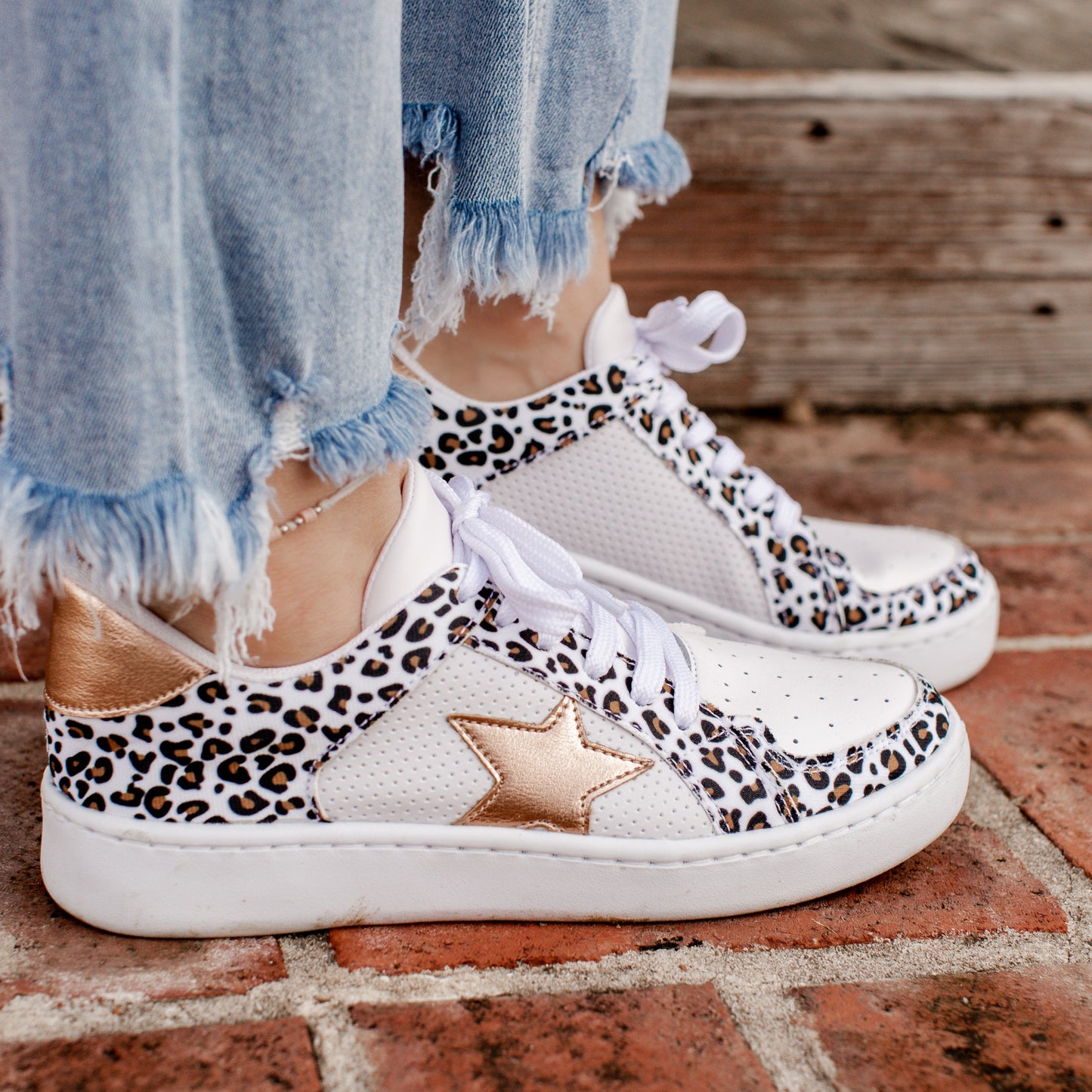 Makers Shoe MIEL (6-10) LEOPARD WHITE