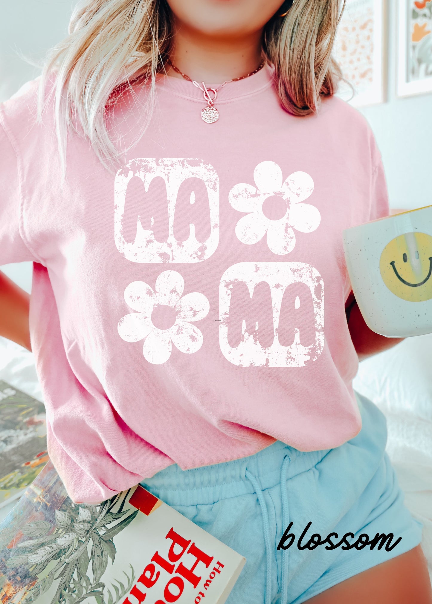 PRE-ORDER: Mama Floral Squared Tee *10 Colors (S-3X)