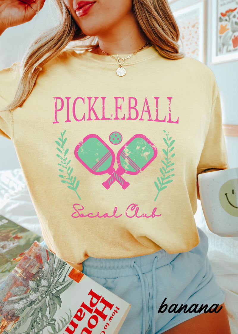*Pickleball Social Club Tee *5 Colors (S-3X)