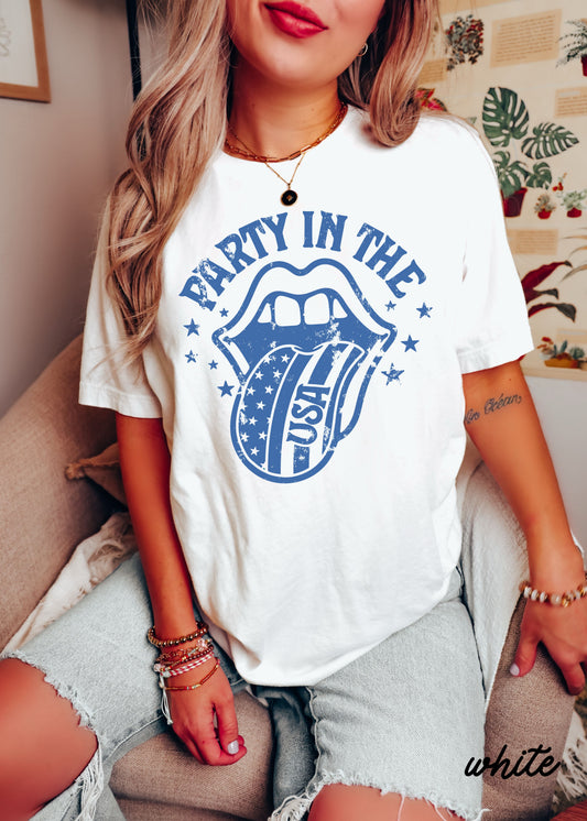 Party in the USA Tee *6 Colors (S-3X)