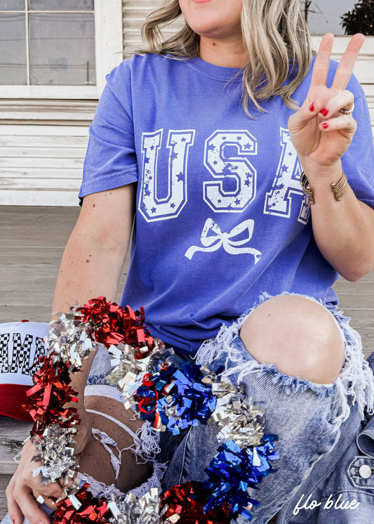 USA Star Coquette Tee *10 Colors (S-3X)