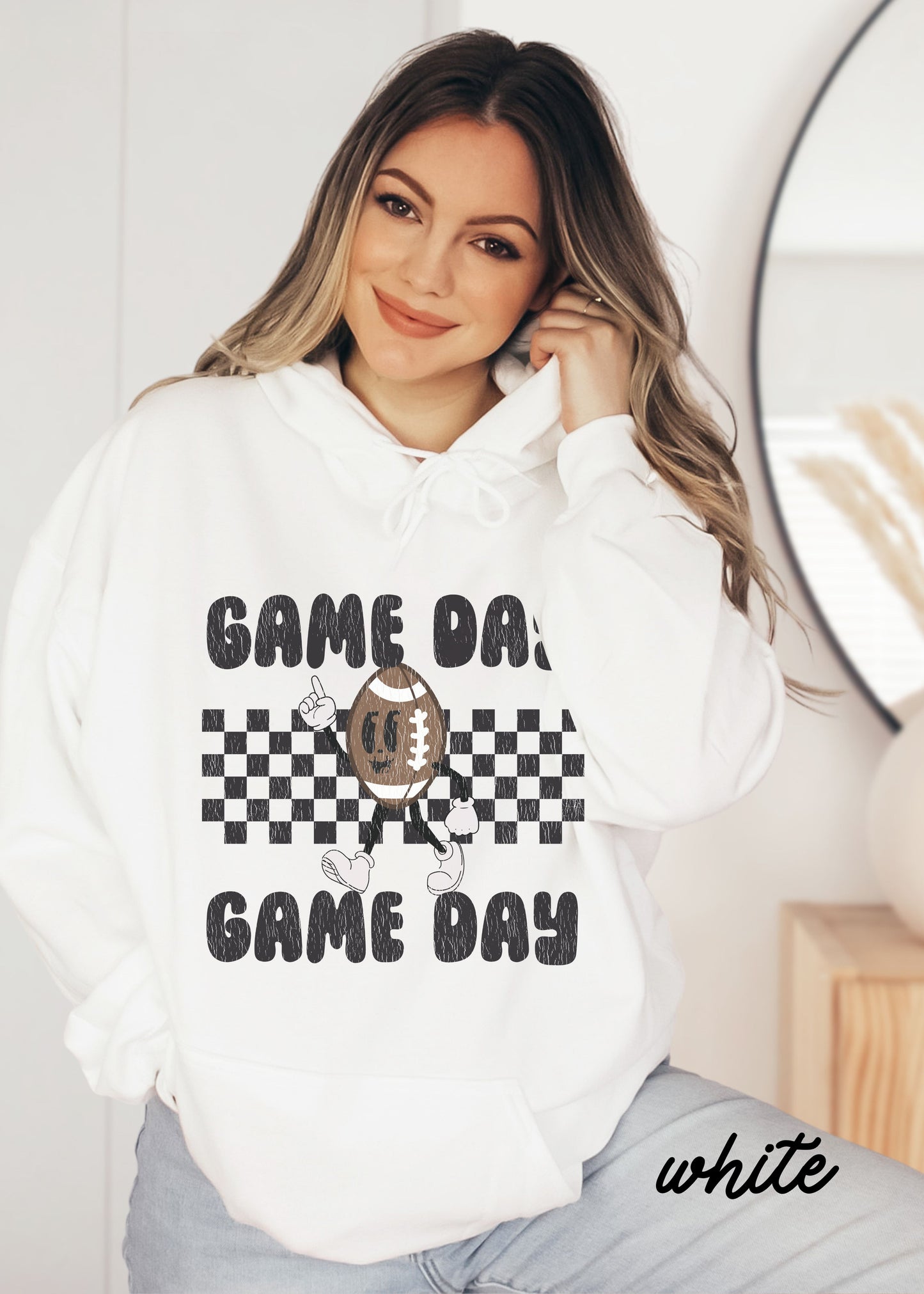 *Game Day FOOTBALL Mascot Hoodie *4 Colors (S-5X)