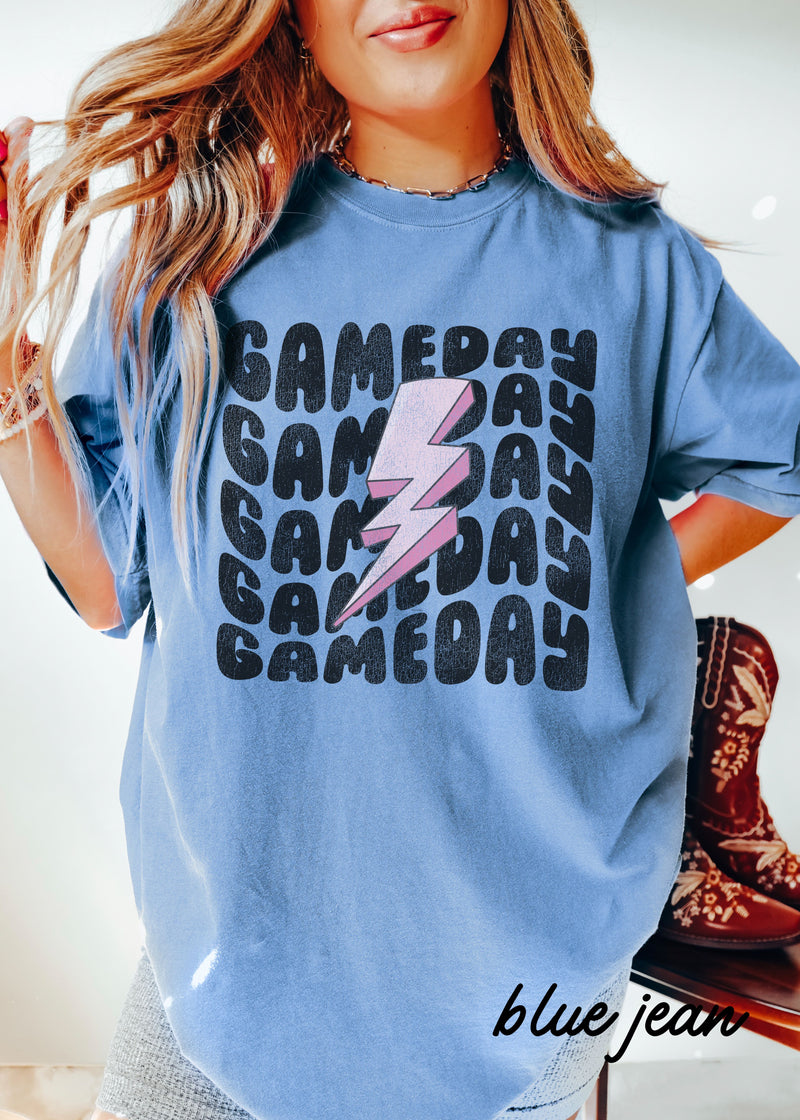 *Youth Game Day Lightning Bolt Tee *6 Colors (XS-XL)