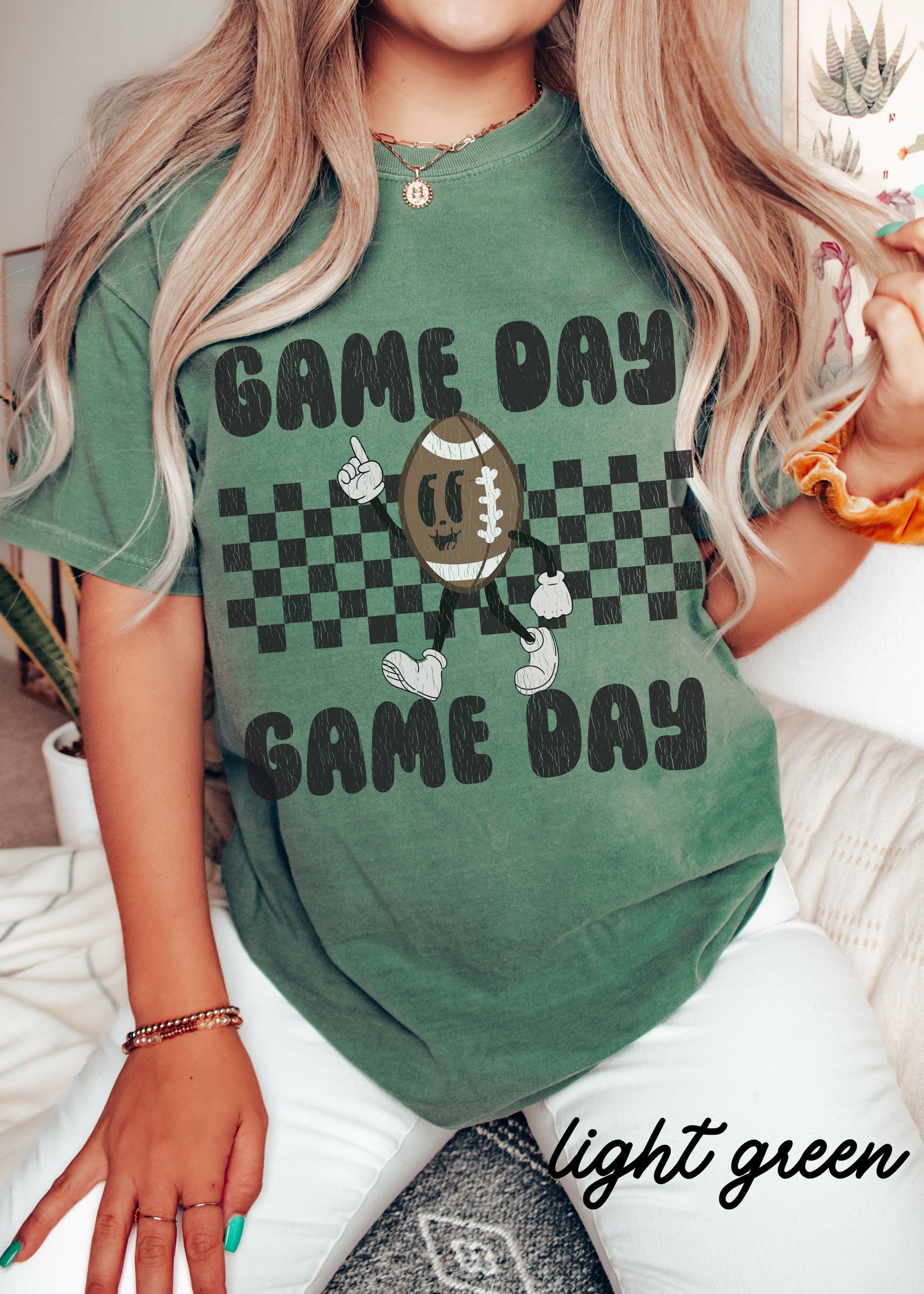 *Game Day FOOTBALL Mascot Tee *10 Colors (S-4X)