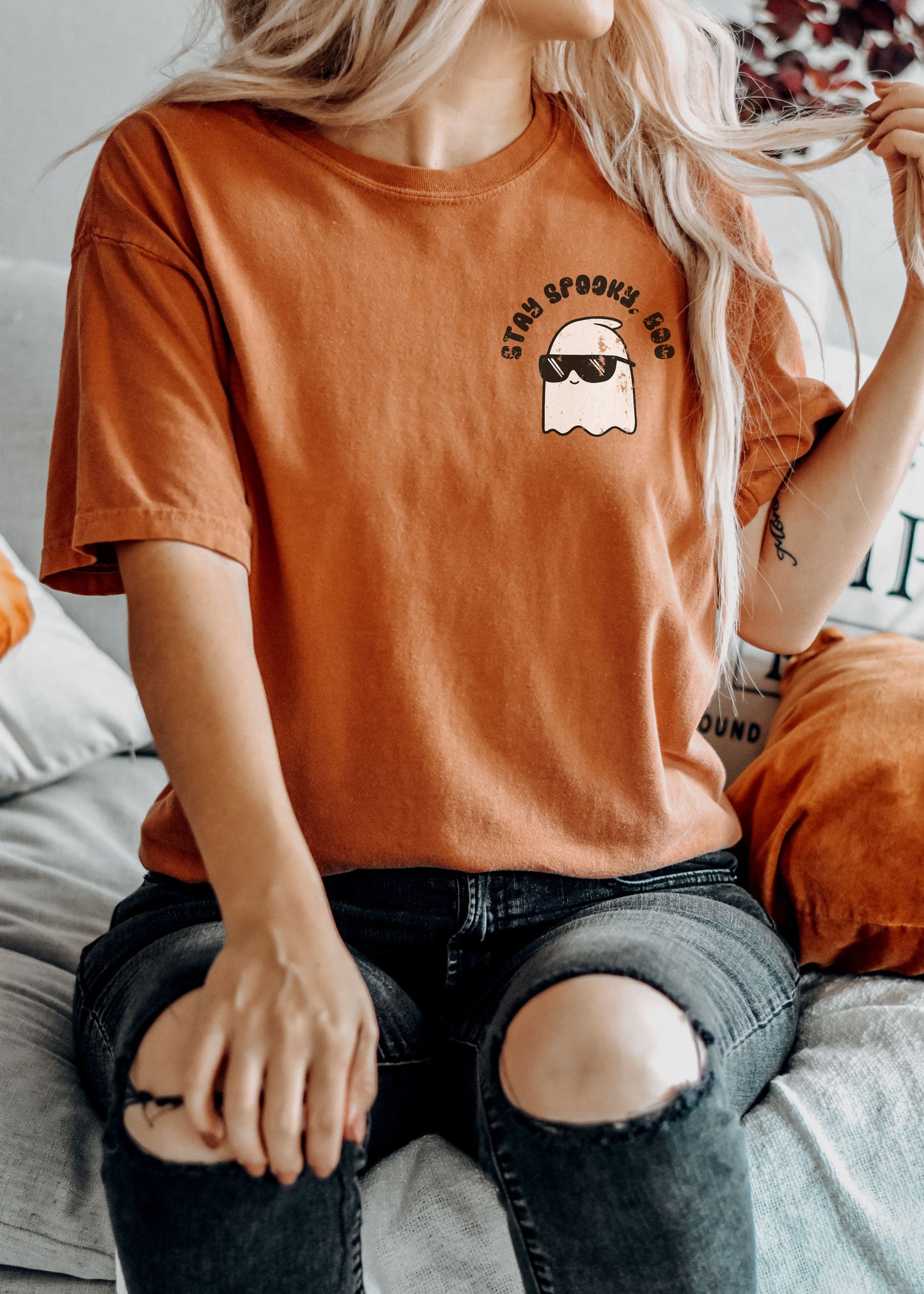 Spooky Boo Tee *Yam (S-3X)