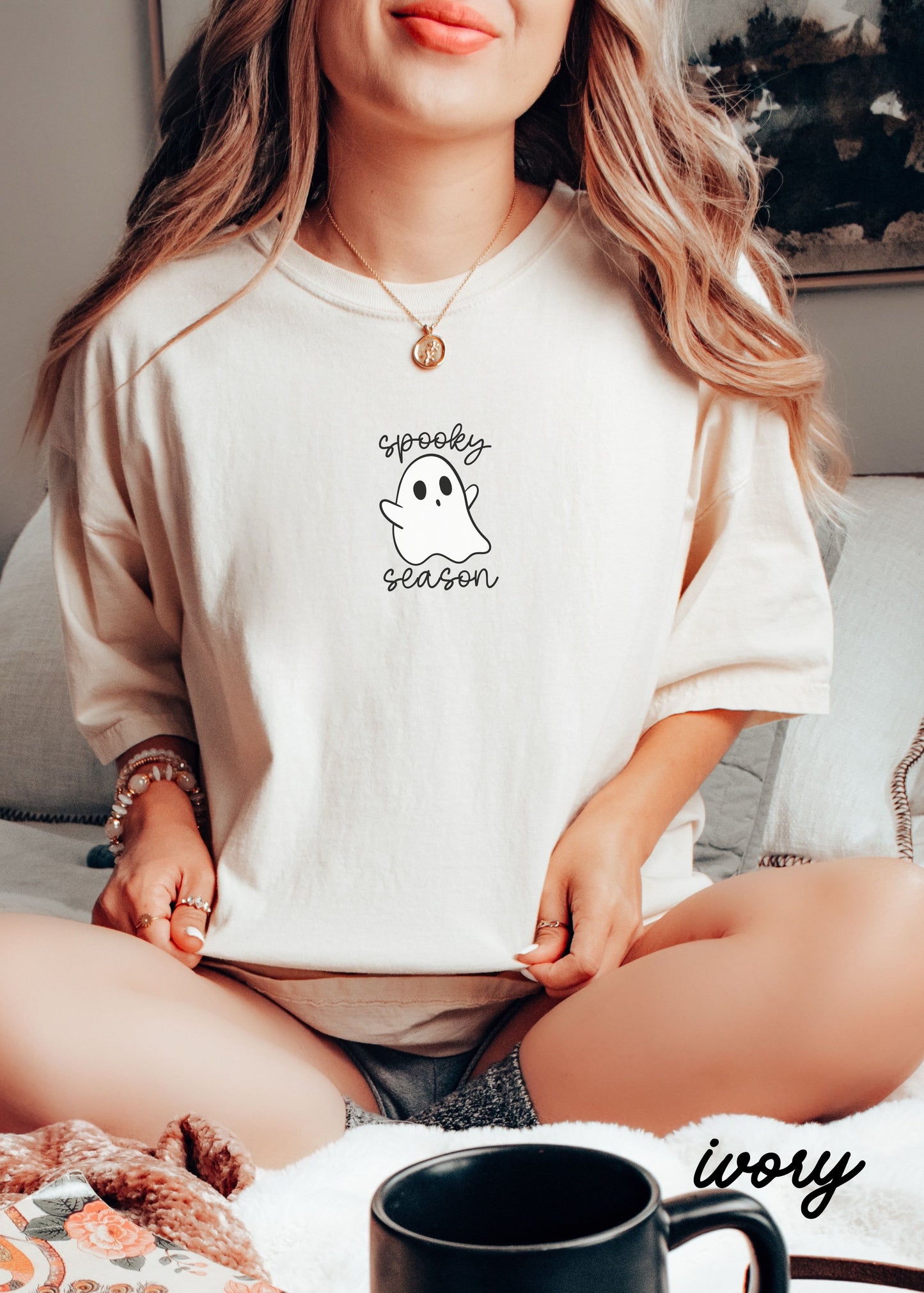 *Spooky Season Ghost Tee *3 Colors (S-4X)