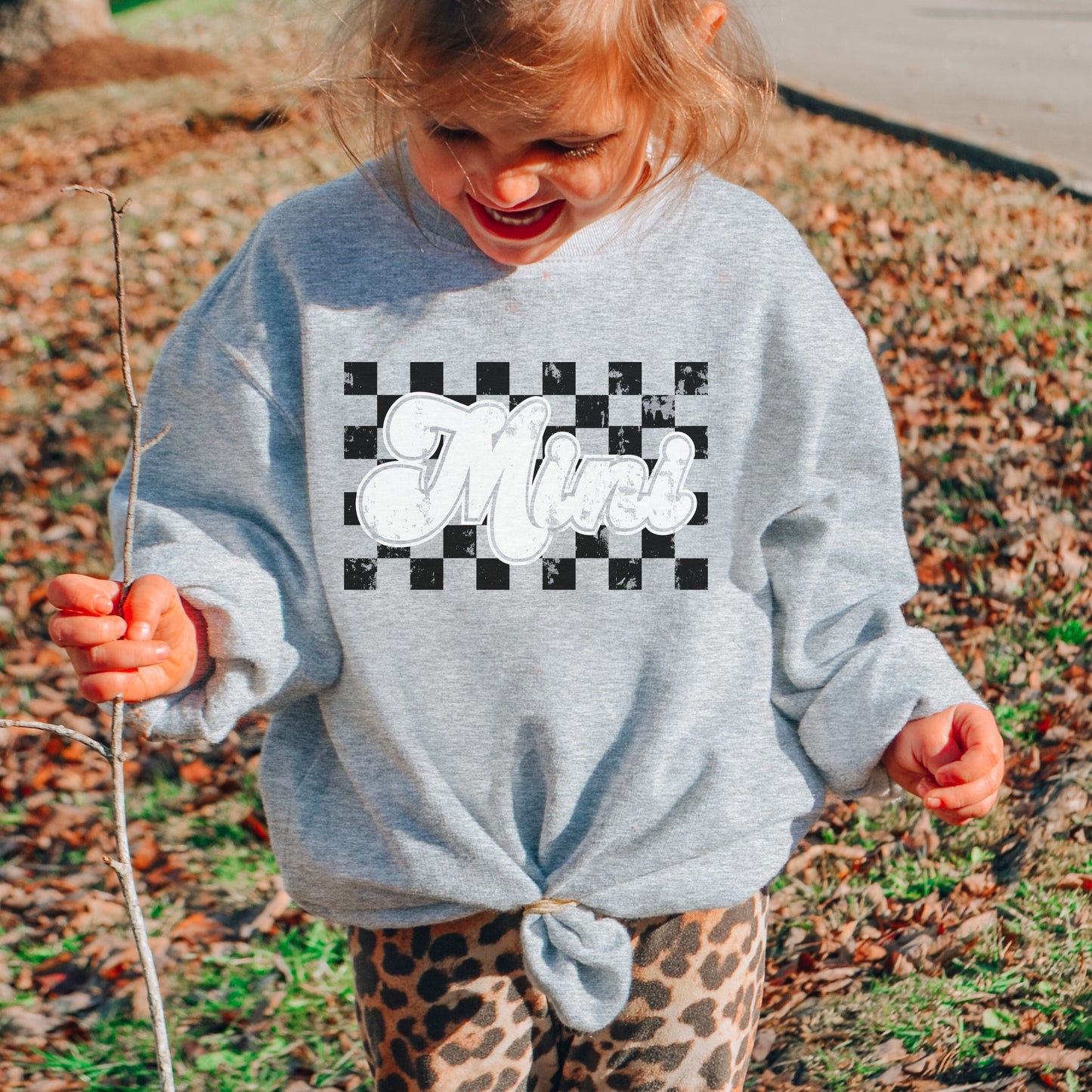 *YOUTH Pre-Order: CUSTOMIZE Checkered *Sport Grey (XS-XL)