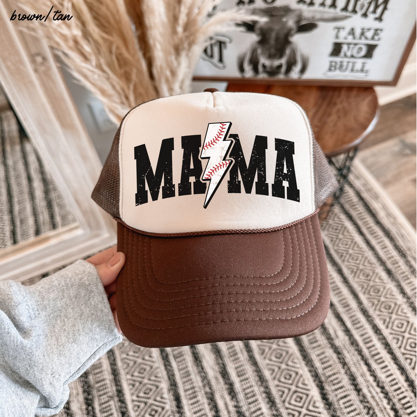 Baseball Mama Bolt Trucker Hat *9 Colors