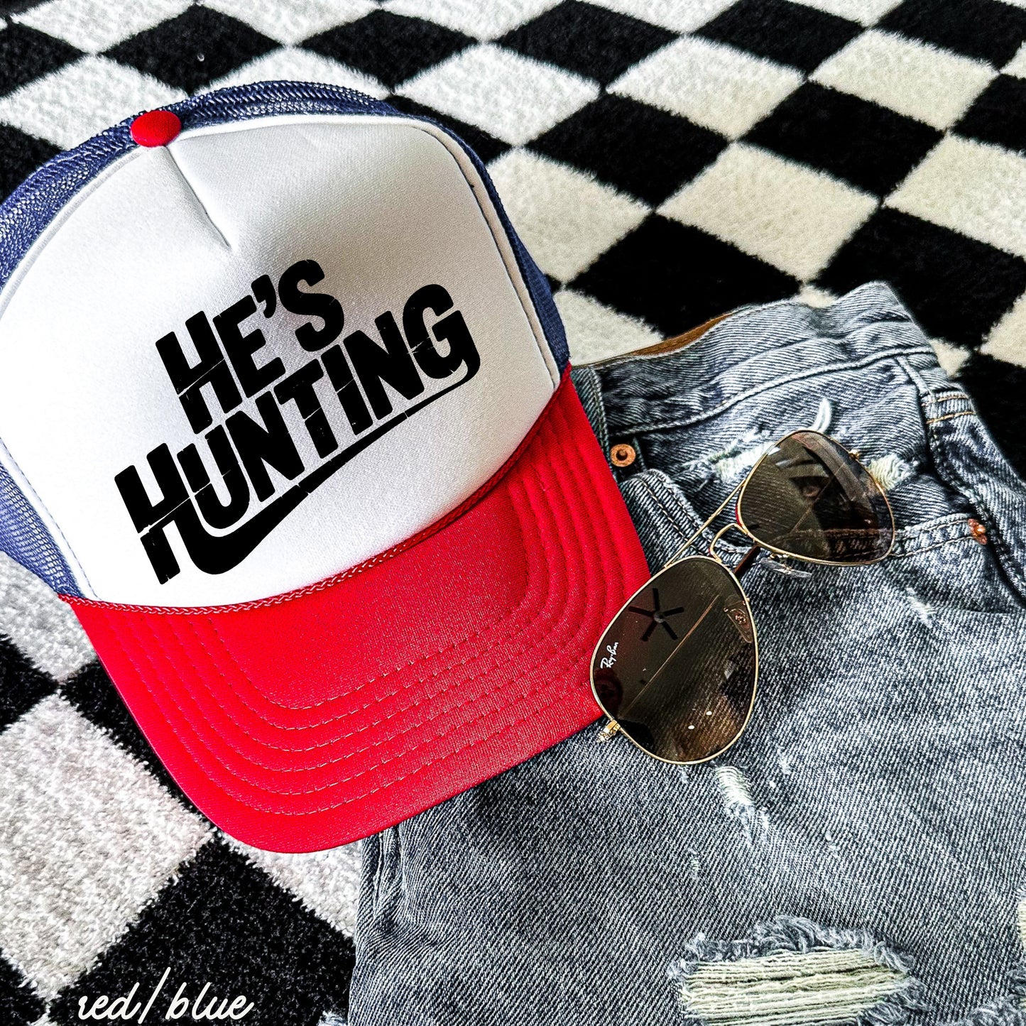 He's Hunting Trucker Hat *9 Colors