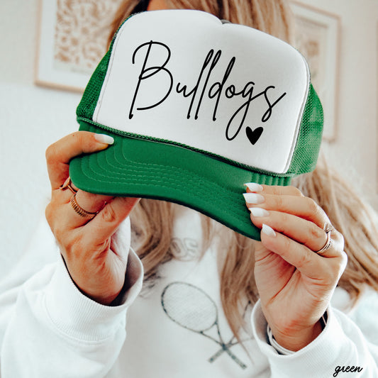 CUSTOM Mascot Cursive Font Trucker Hat *13 Colors