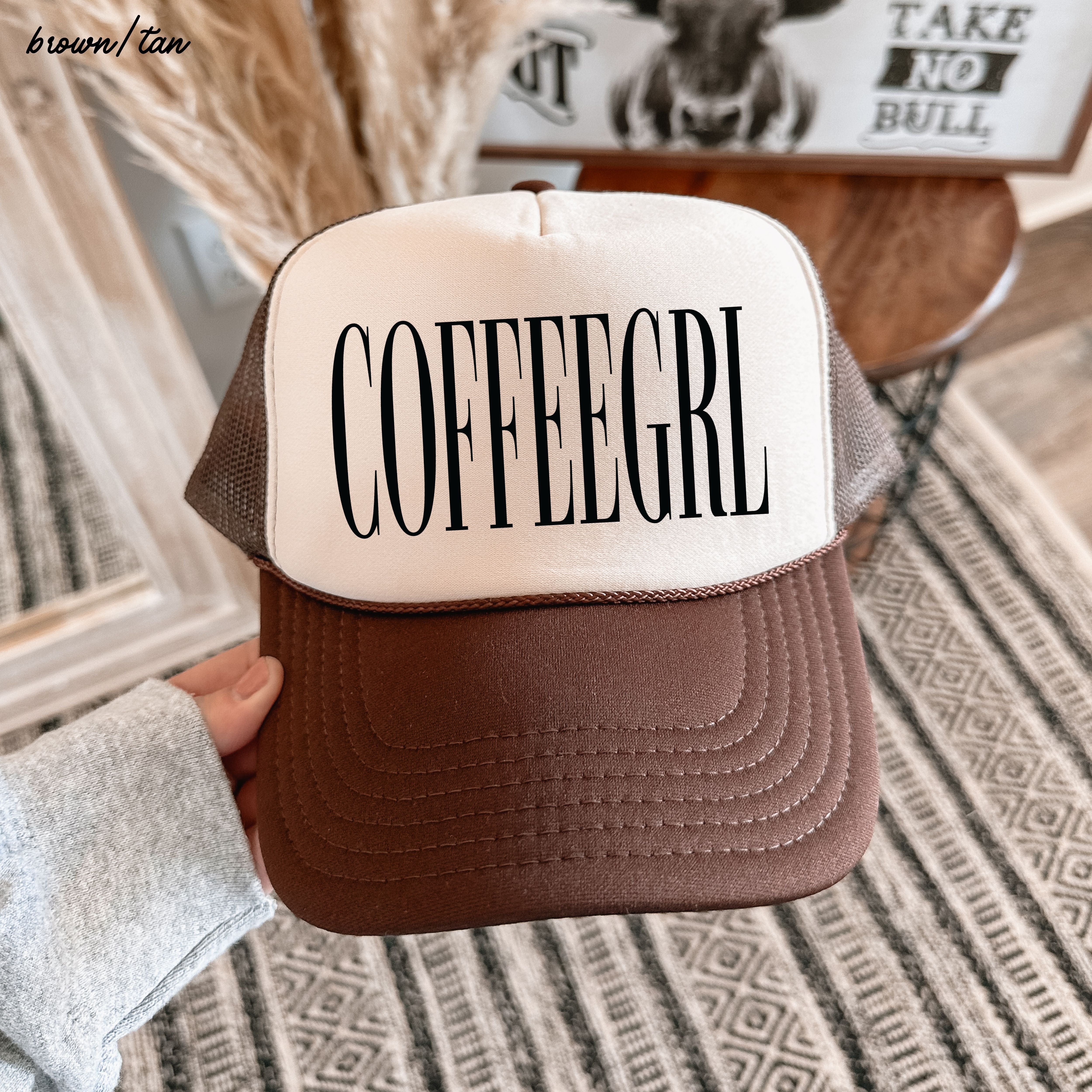 CoffeeGrl Trucker Hat *11 Colors – Chloe Vs Tank The Boutique display picture 1