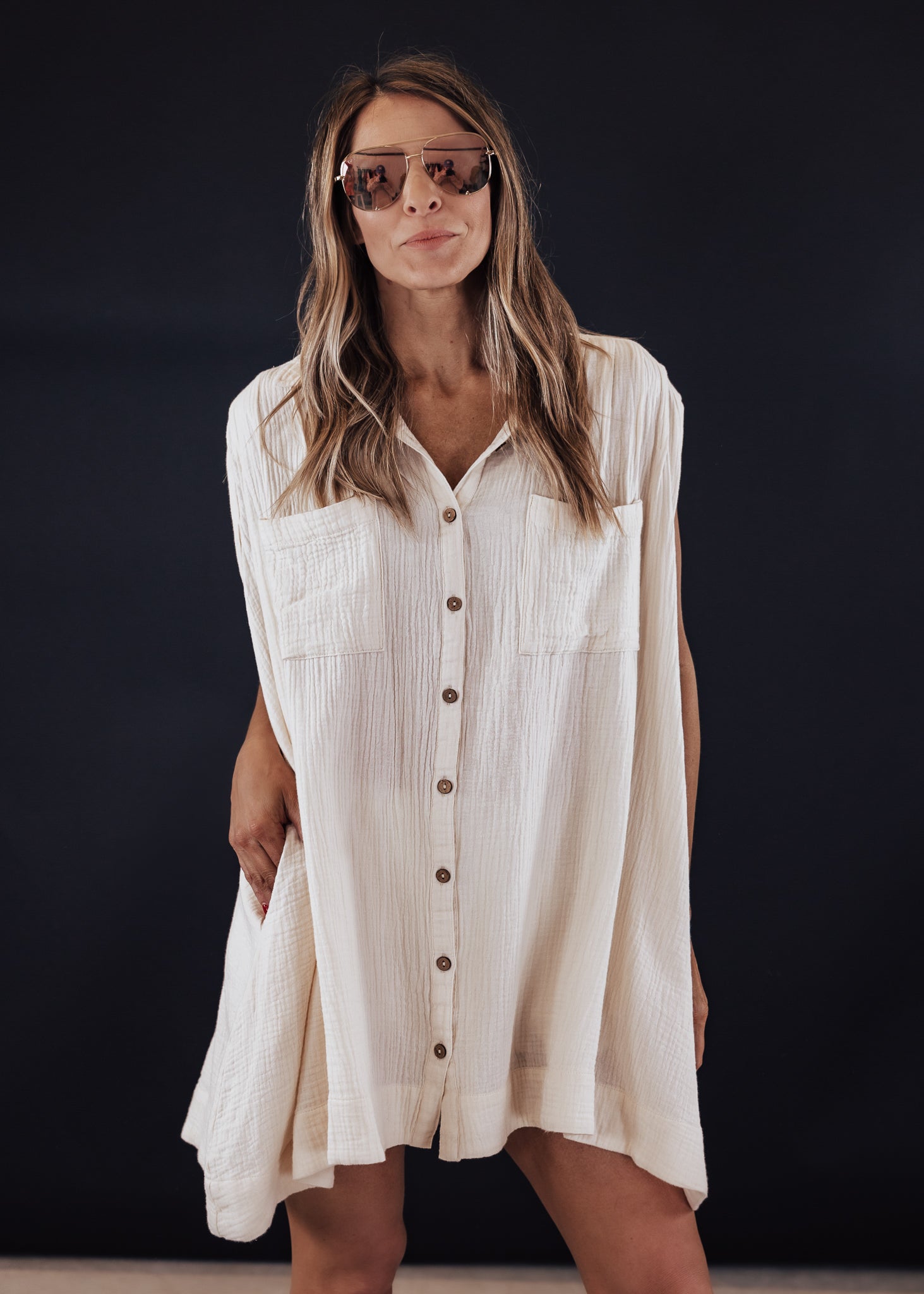 Button Down Flowy Tank Dress *CREAM Chloe Vs Tank The Boutique Button Down Flowy Tank Dress *CREAM Chloe Vs Tank The Boutique