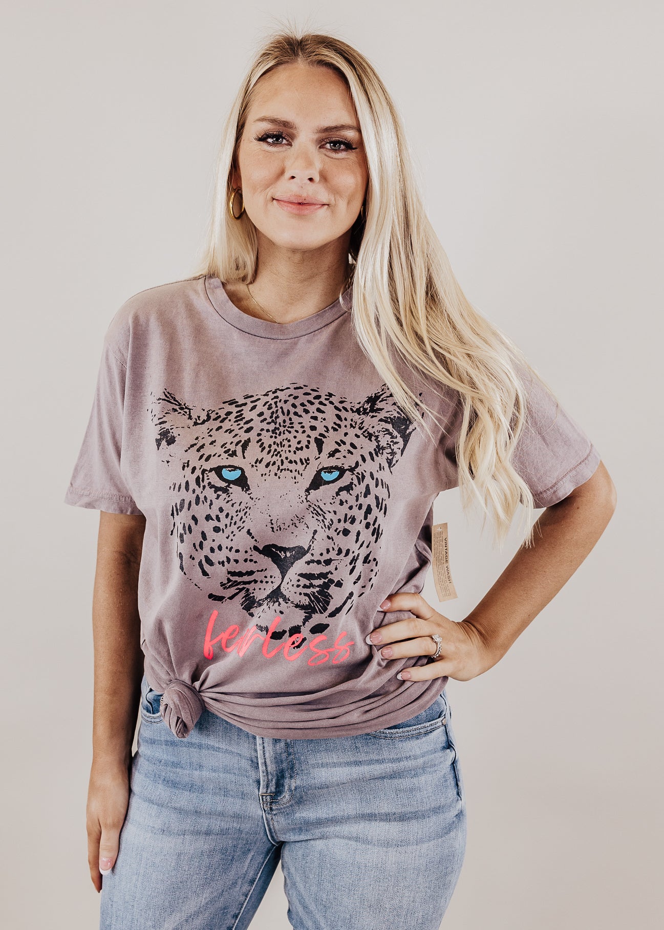 PRE-ORDER: Fearless Eyes Tee *Vintage Zinc (S-3X)