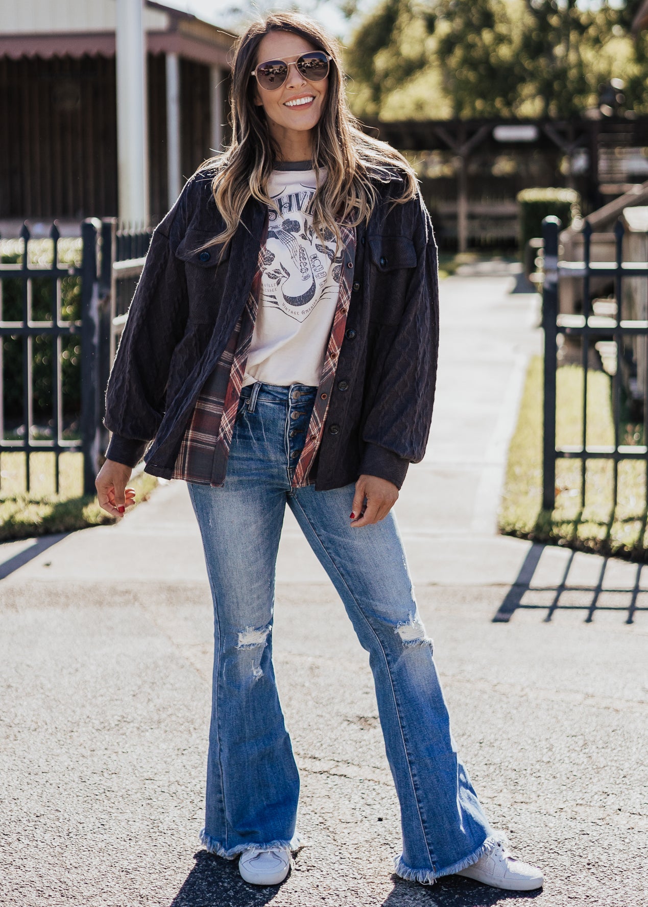 SMALL: Textured Cardigan *CHARCOAL