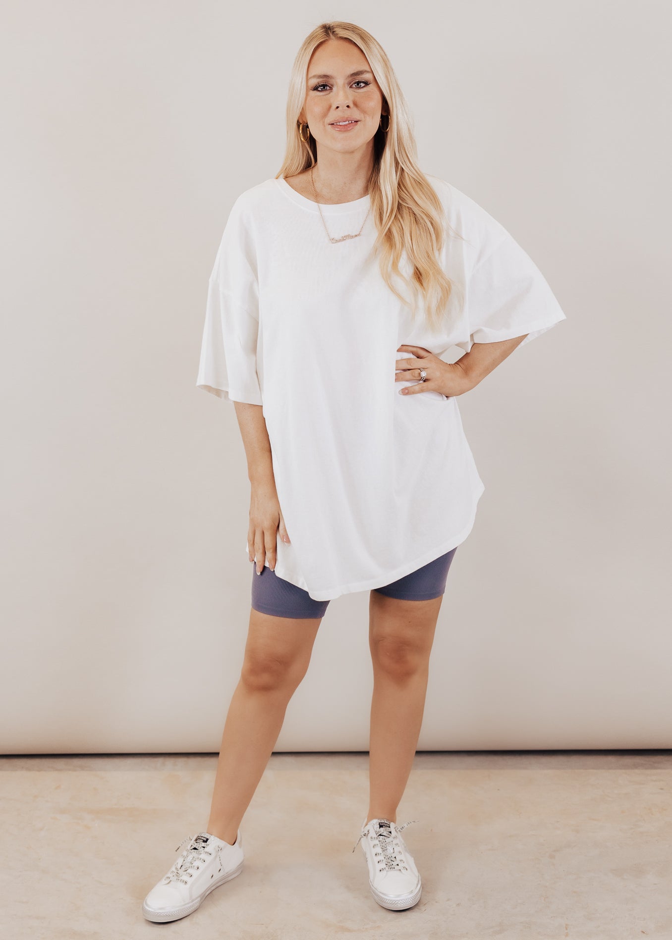 Spears Rib Biker Shorts *SLATE