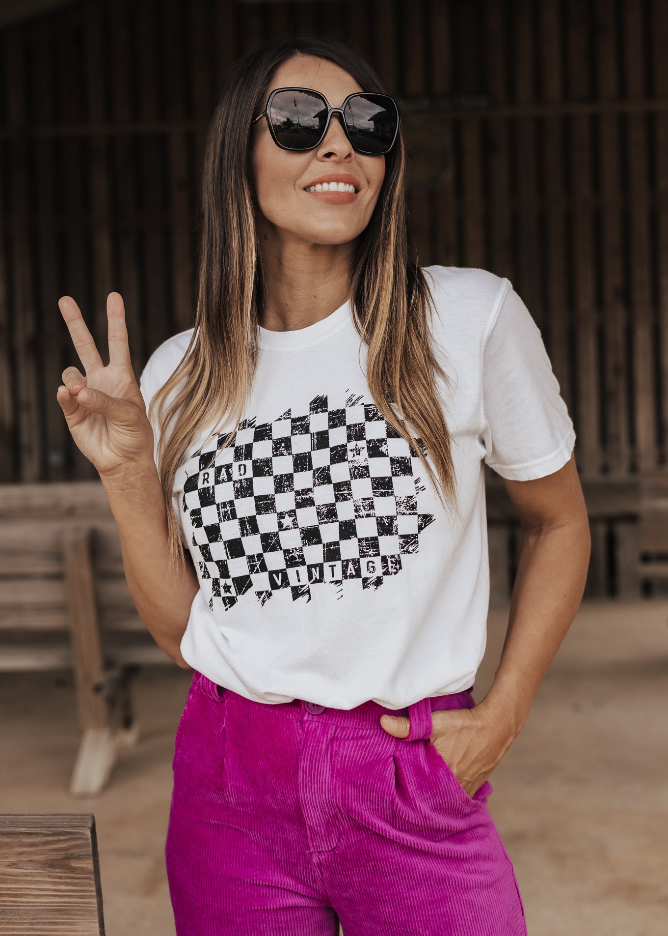 Rad Vintage Tee *White (S-2X)