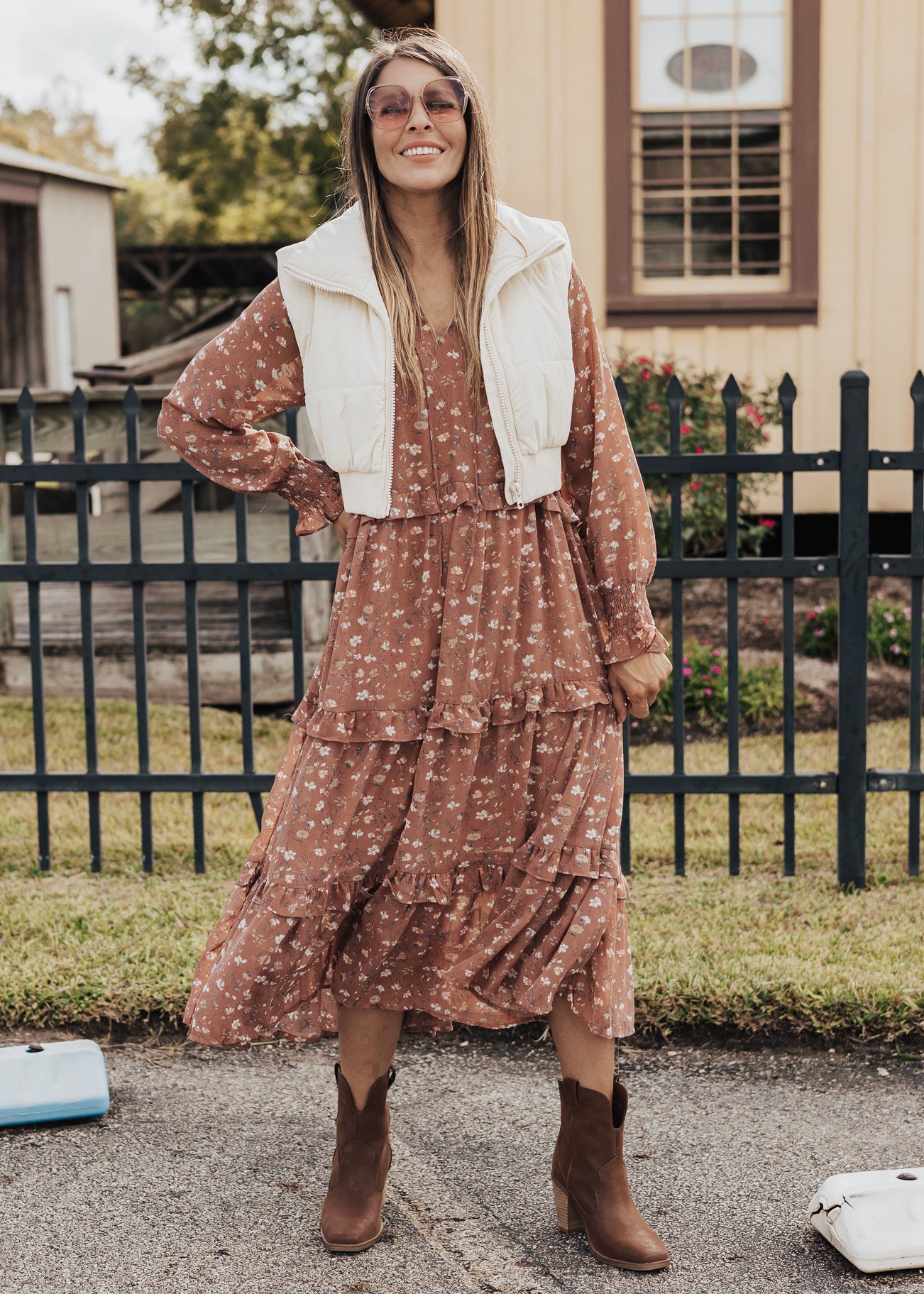 SMALL: Fitted Puff Vest *CREAM