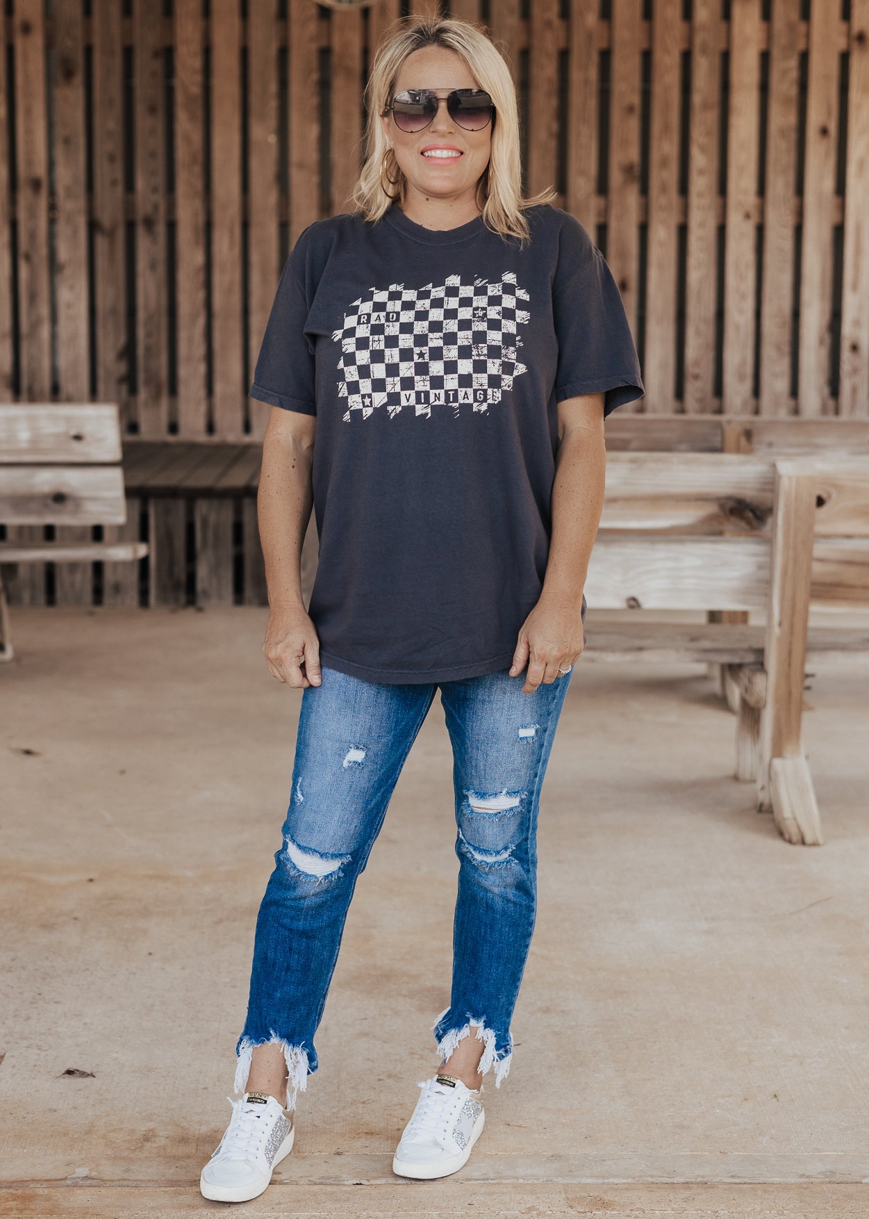 Rad Vintage Tee *Charcoal (S-3X)