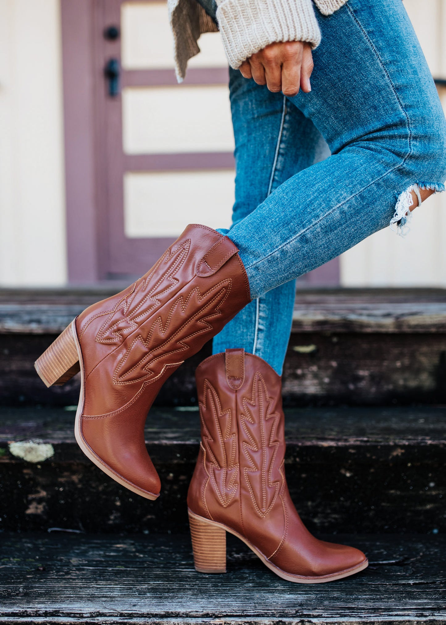 SIZE 6.5, 7.5: Mia Raylyn Boot (6-10) *BROWN