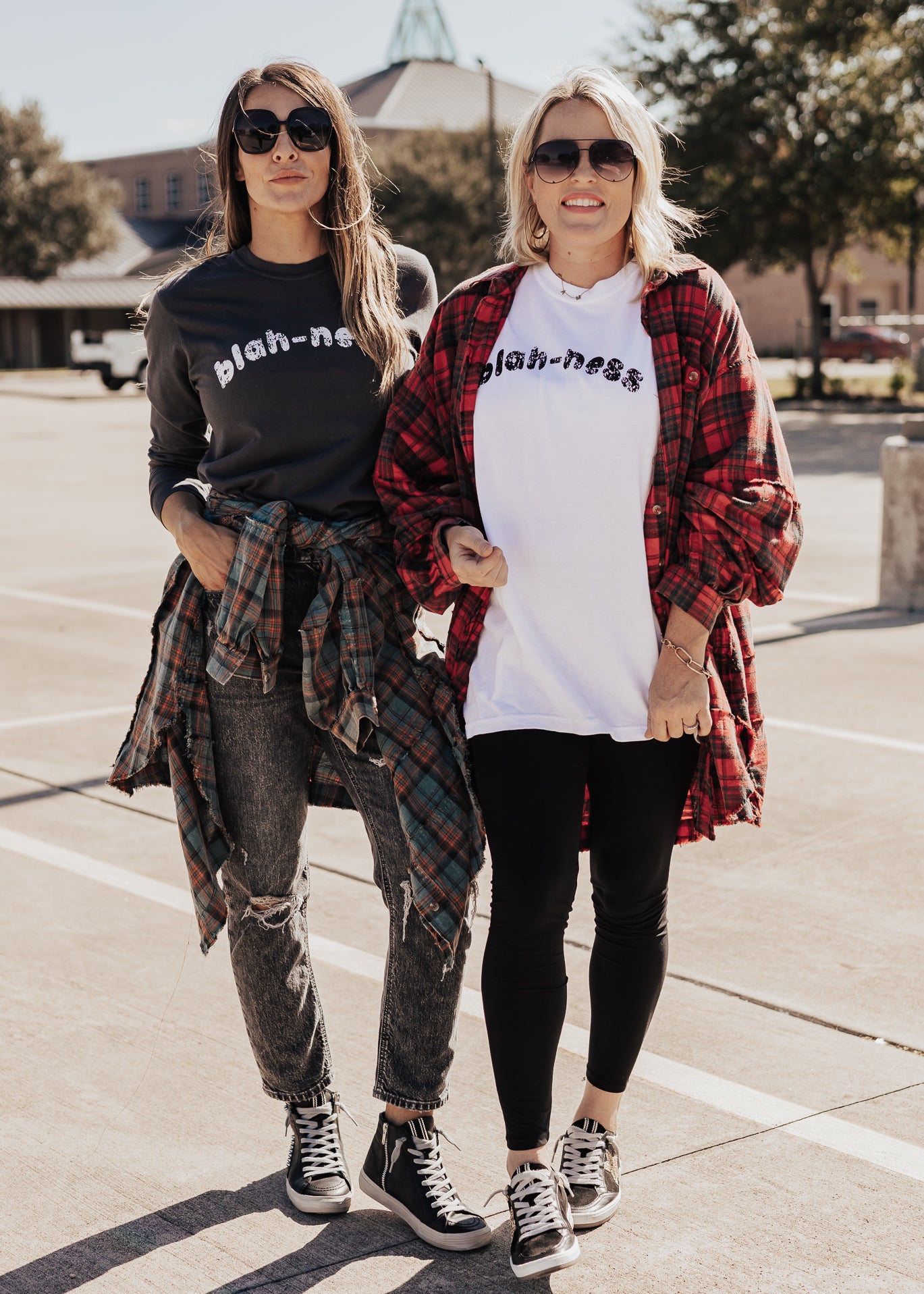 Blah-ness Long Sleeve Tee *Charcoal (S-2X)