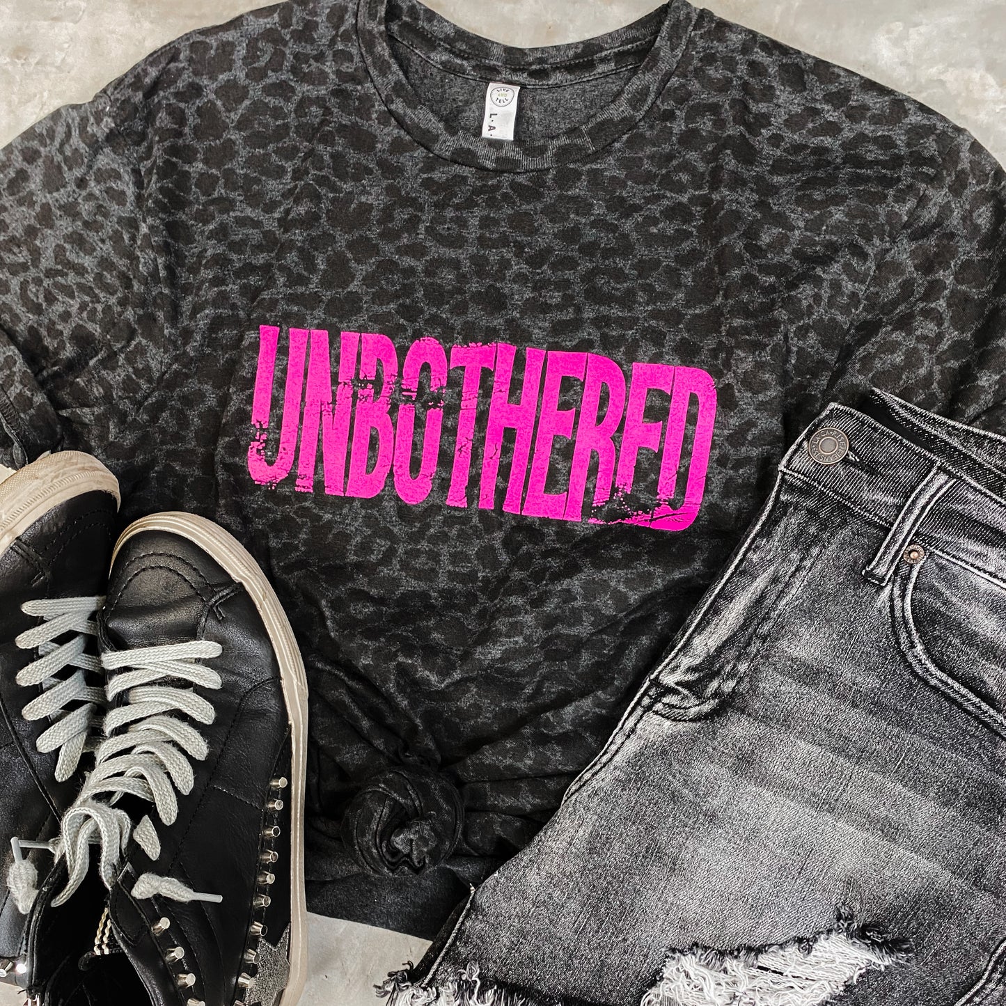 Unbothered *Black Leopard (S-3X)