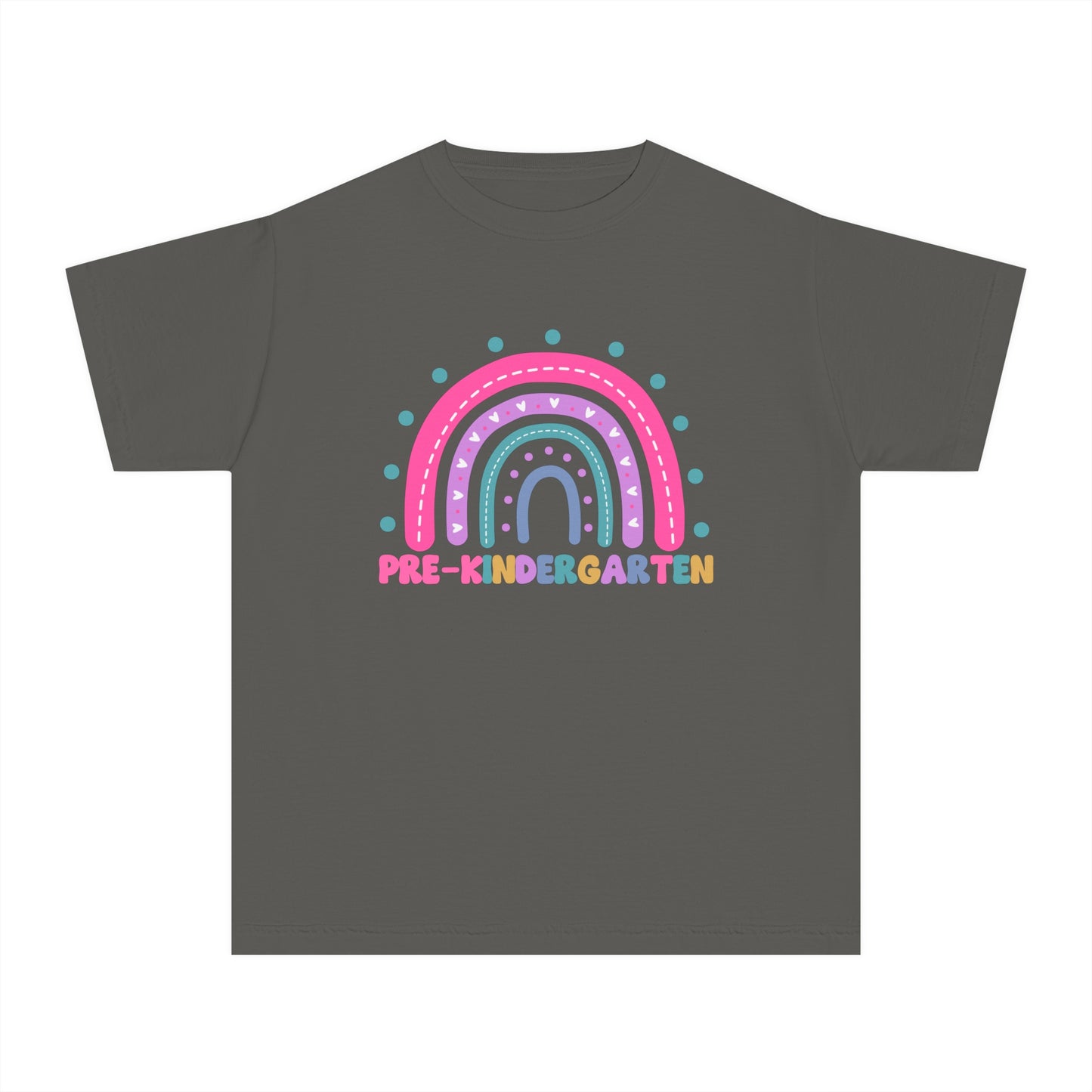*Youth PRE-K Grade Rainbow Tee *8 Colors (XS-XL)