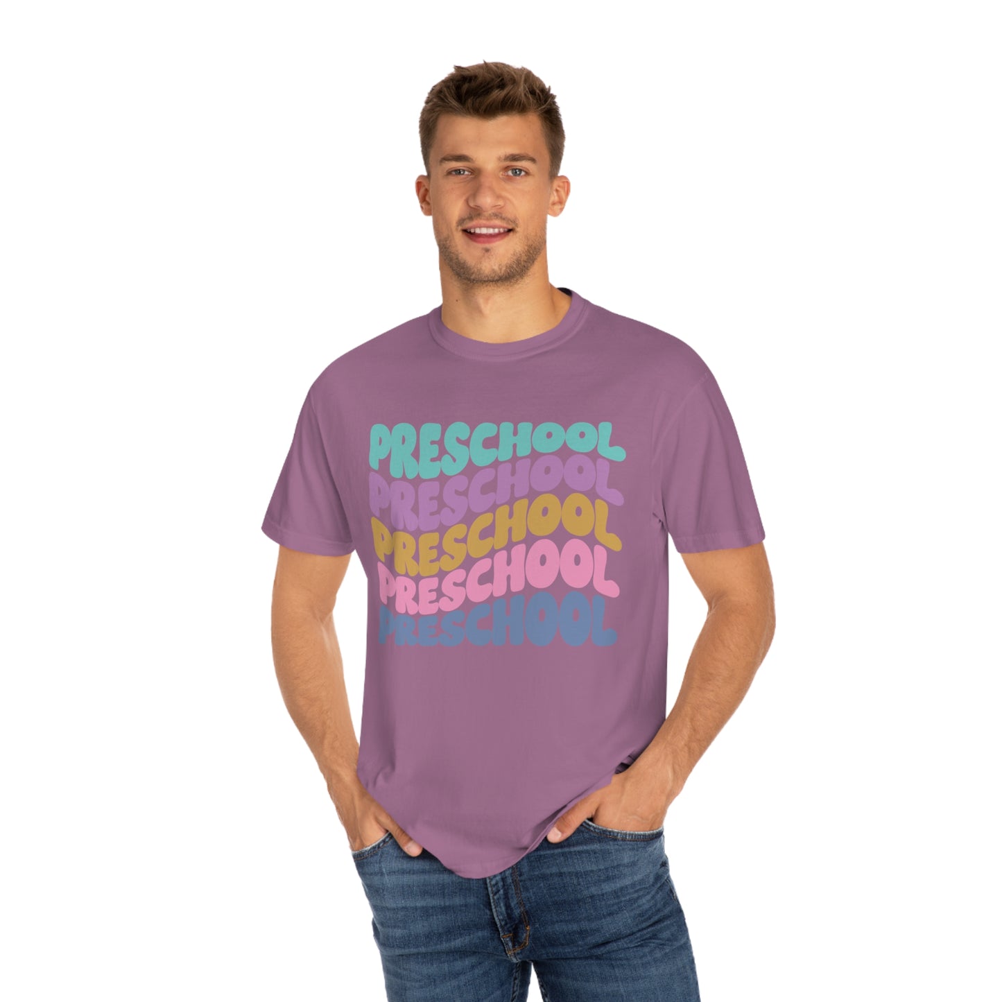*Personalized PRESCHOOL Grade Wavy Tee *8 Colors (S-4X)
