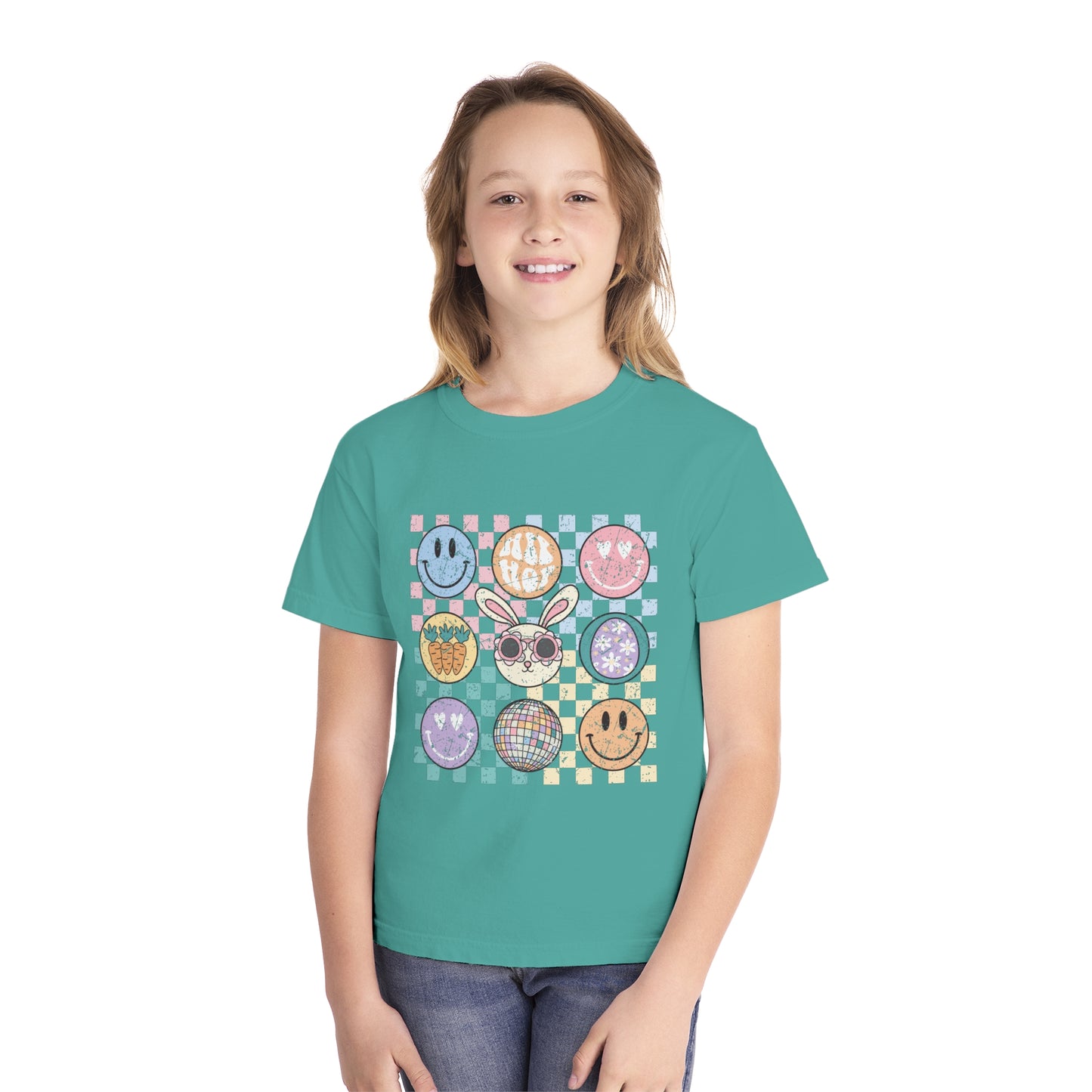 SEAFOAM YOUTH Checkered Retro Easter