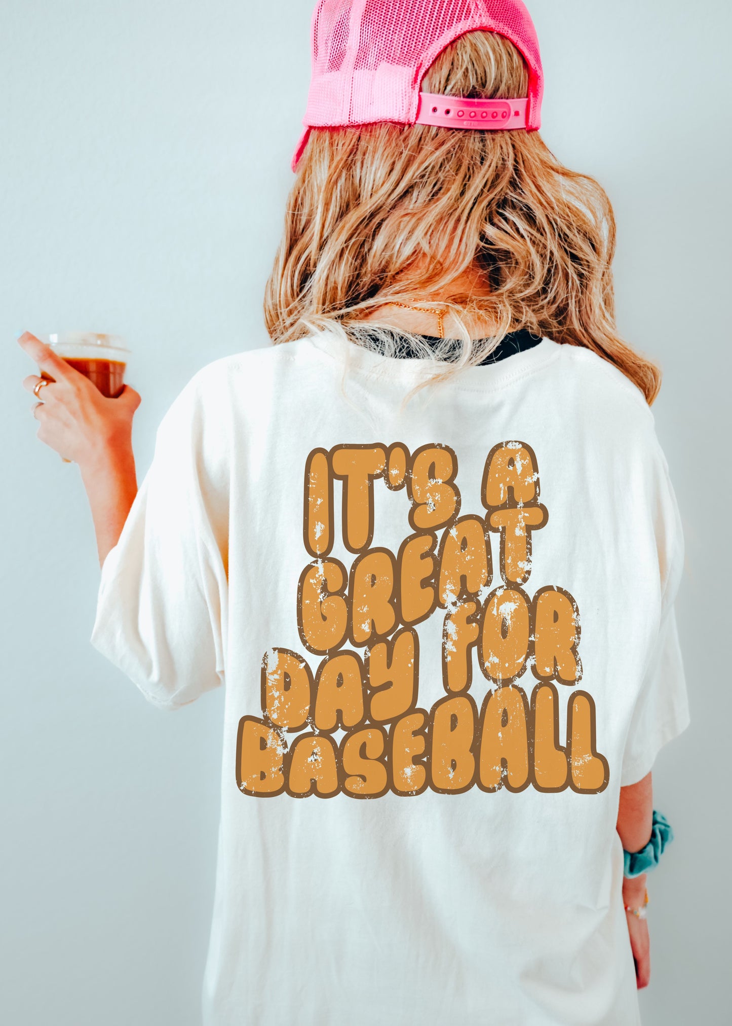 *PERSONALIZED Great Day for Baseball Back Print Tee *7 Colors (S-4X)