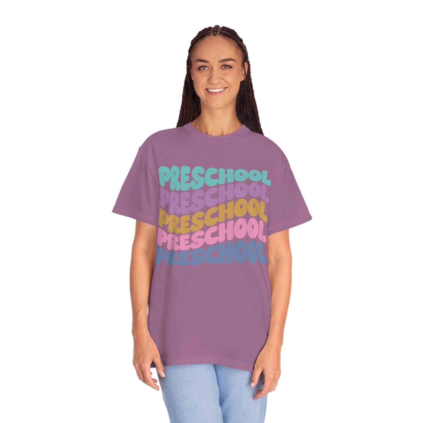 *Personalized PRESCHOOL Grade Wavy Tee *8 Colors (S-4X)