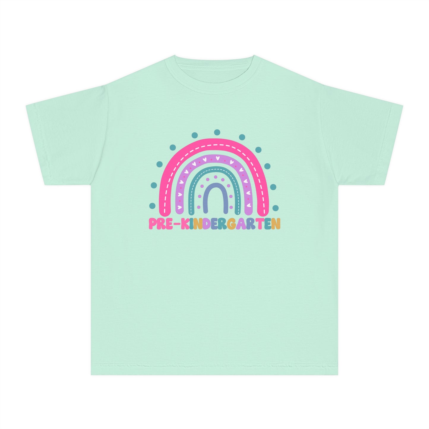*Youth PRE-K Grade Rainbow Tee *8 Colors (XS-XL)