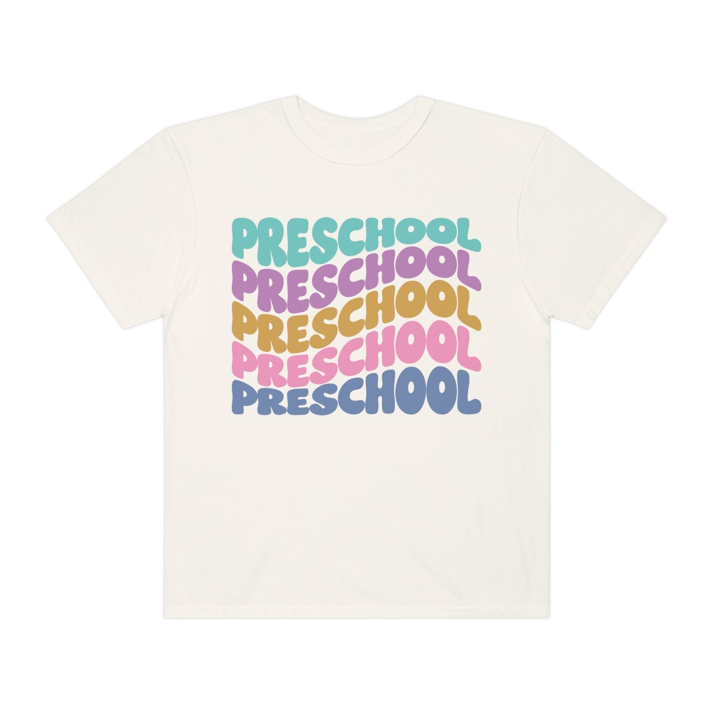*Personalized PRESCHOOL Grade Wavy Tee *8 Colors (S-4X)