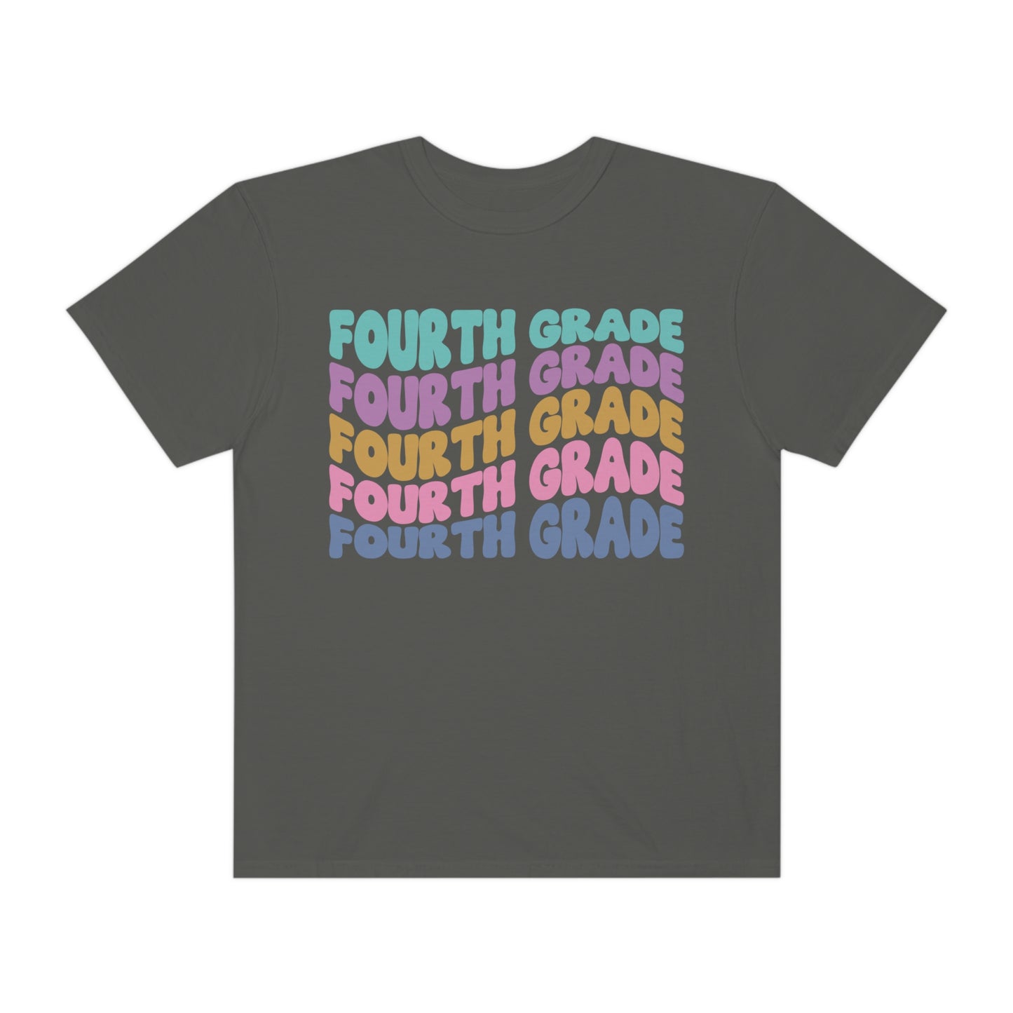 *Personalized FOURTH Grade Wavy Tee *8 Colors (S-4X)