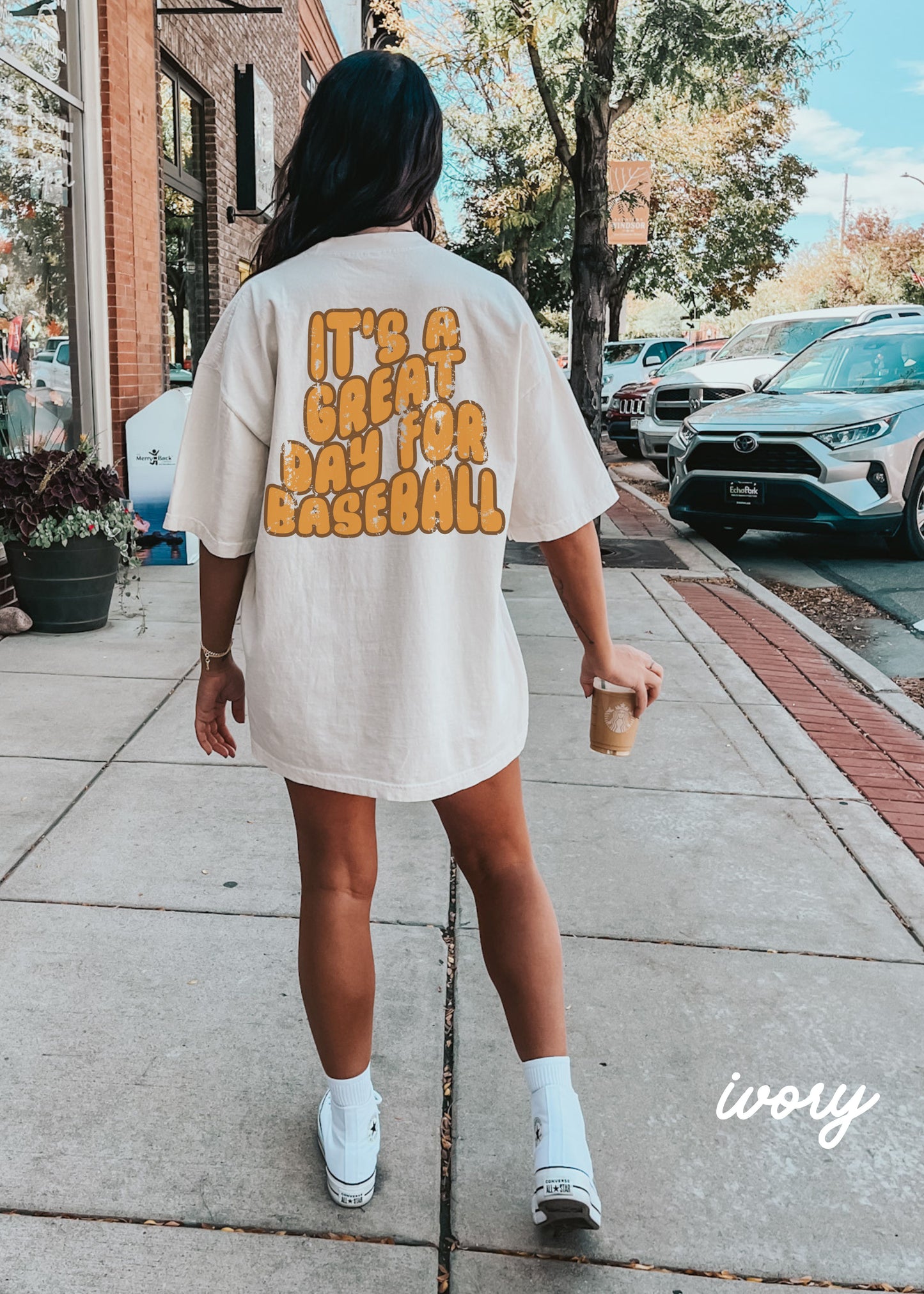 *PERSONALIZED Great Day for Baseball Back Print Tee *7 Colors (S-4X)