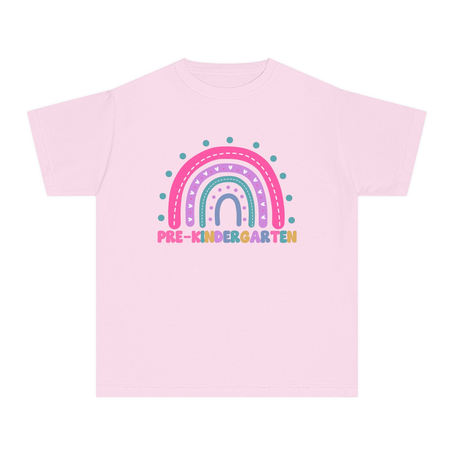 *Youth PRE-K Grade Rainbow Tee *8 Colors (XS-XL)