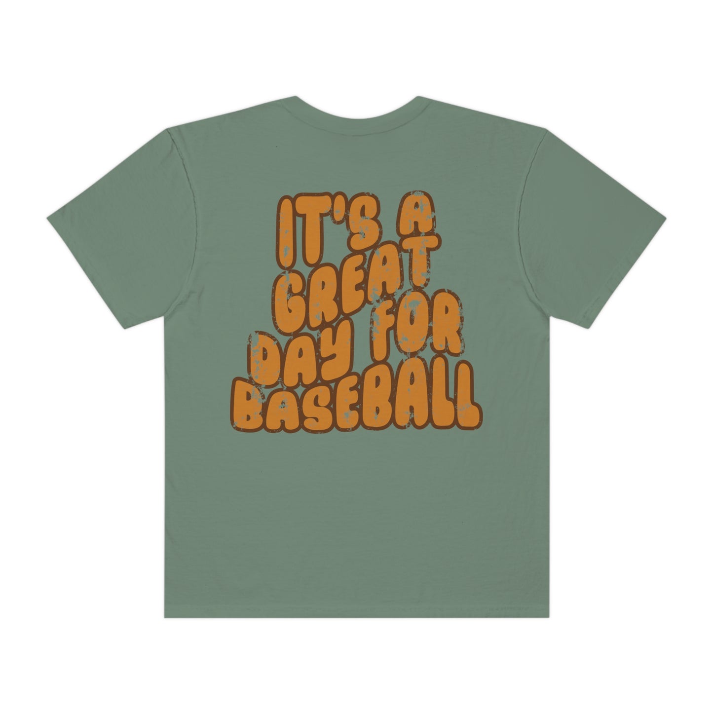 *PERSONALIZED SHIPMAN Great Day for Baseball Back Print Tee *9 Colors (S-4X)