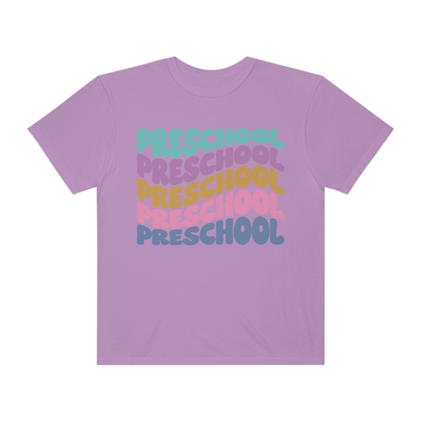 *Personalized PRESCHOOL Grade Wavy Tee *8 Colors (S-4X)