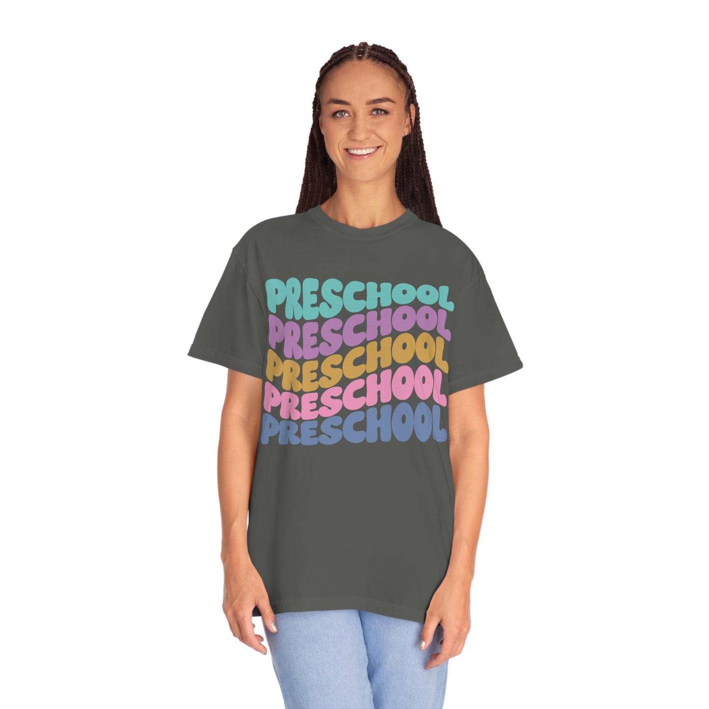 *Personalized PRESCHOOL Grade Wavy Tee *8 Colors (S-4X)