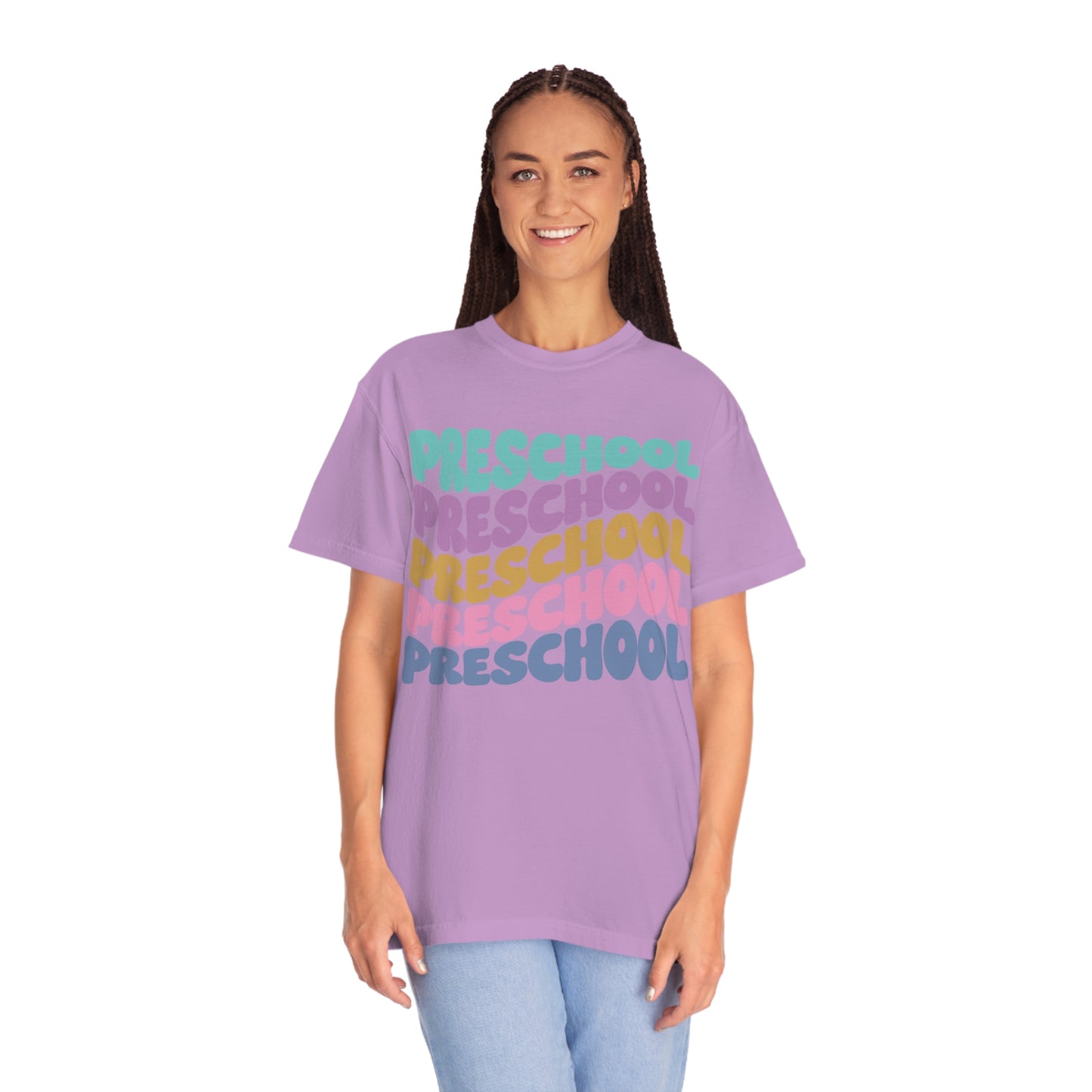 *Personalized PRESCHOOL Grade Wavy Tee *8 Colors (S-4X)