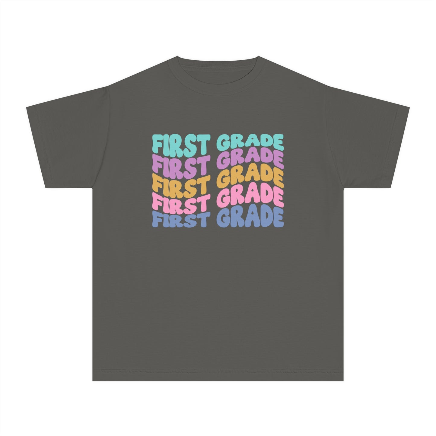 *Youth FIRST Grade Wavy Tee *7 Colors (XS-XL)